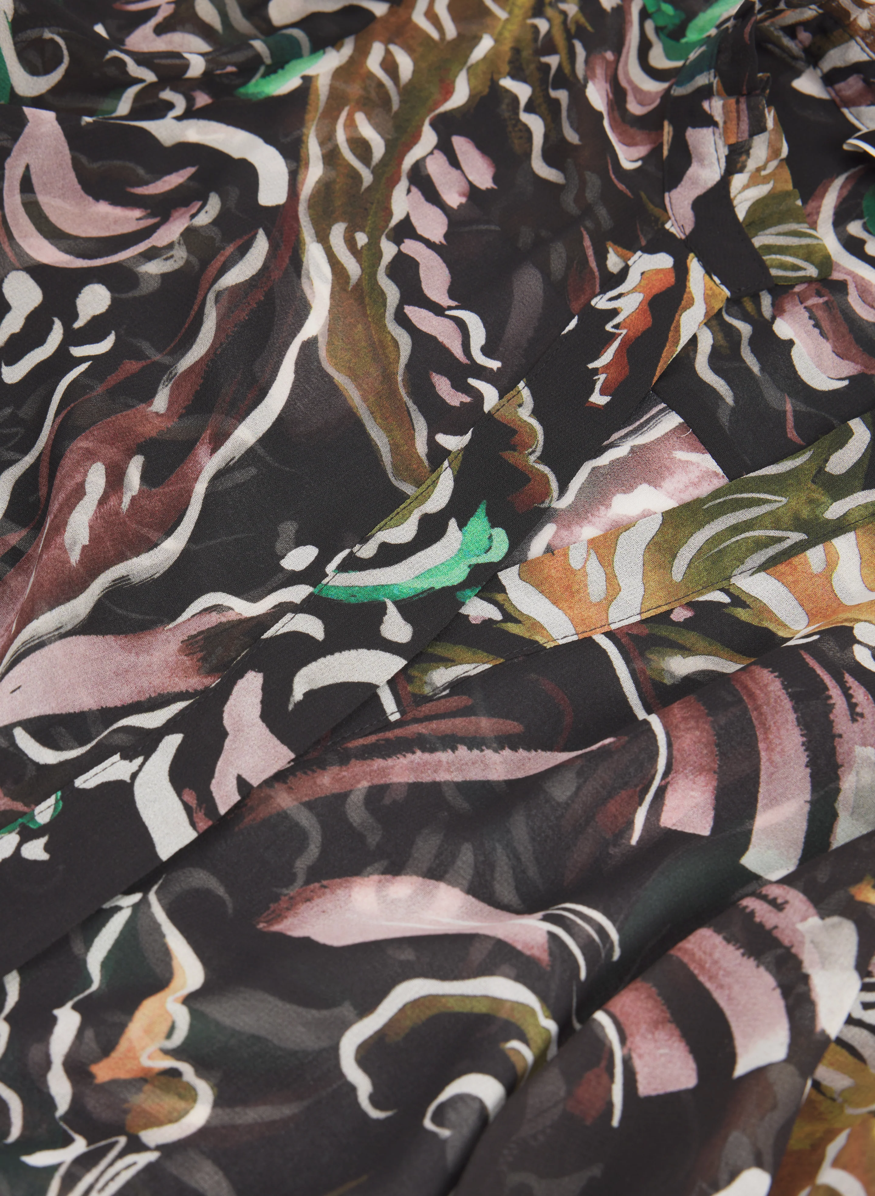 Abstract Asymmetric Blouse - Image 7