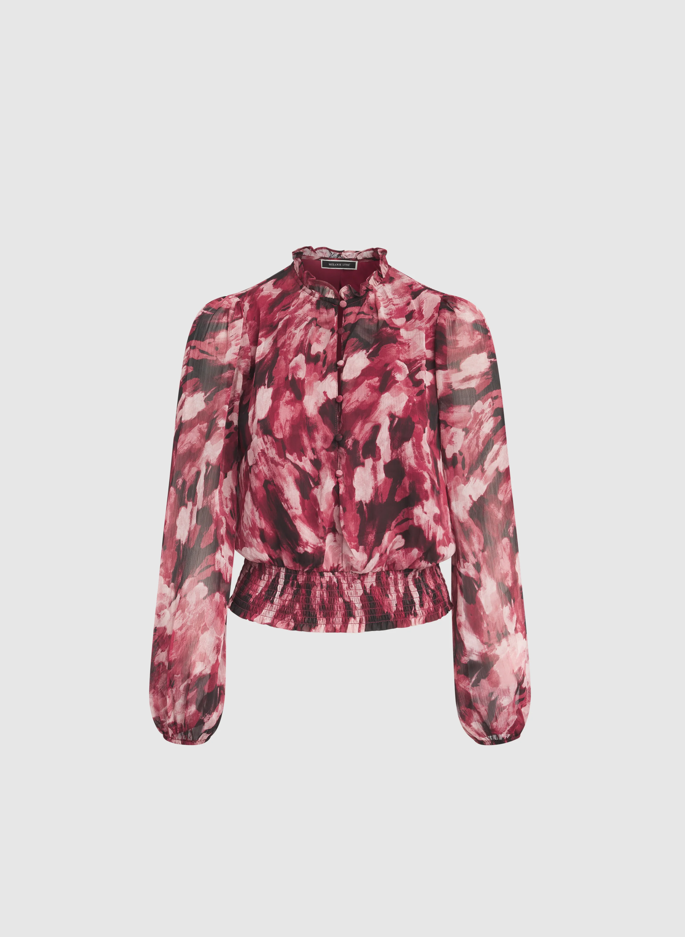 Abstract Chiffon Blouse - Image 6