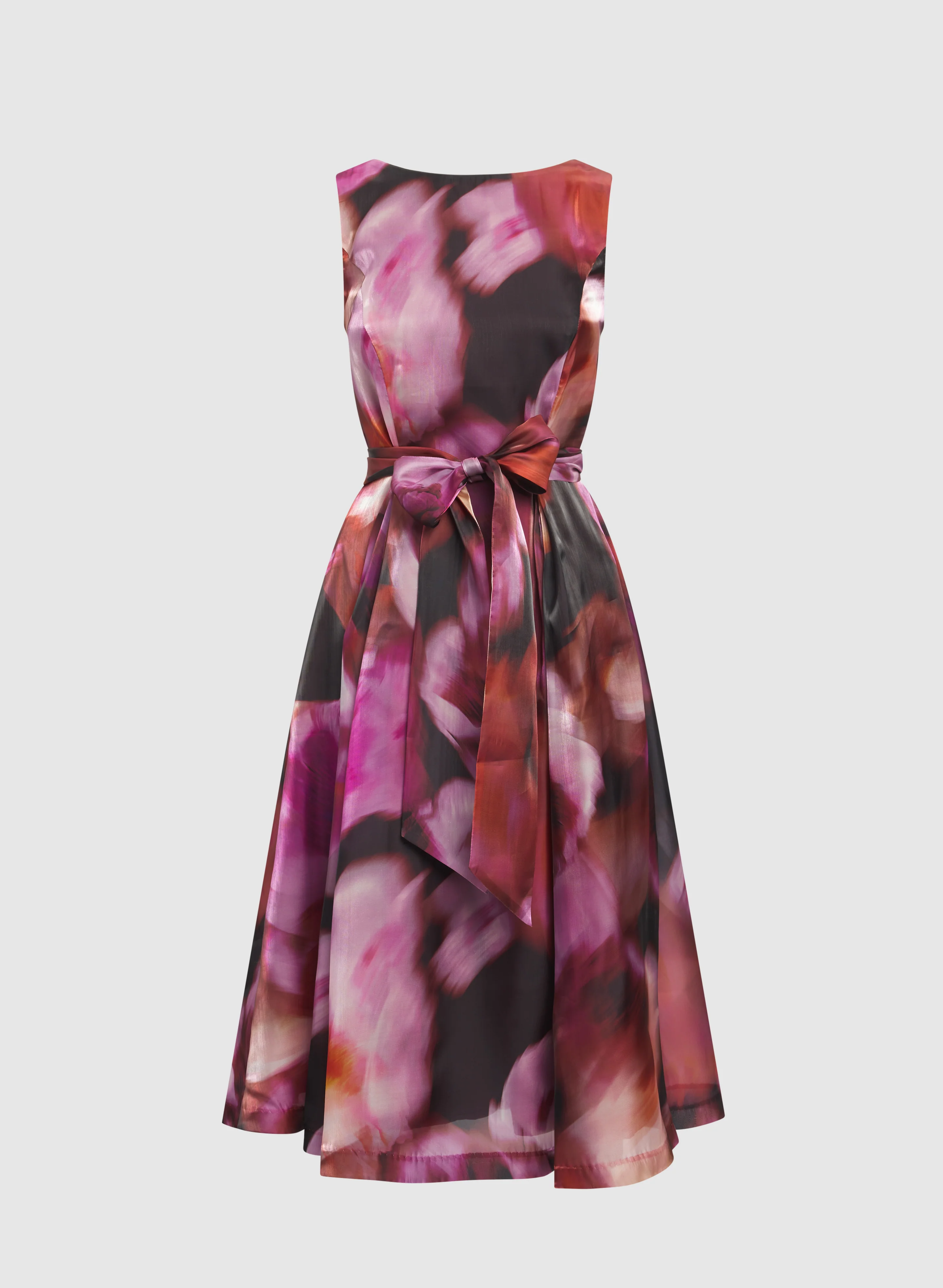 Abstract Floral Organza Dress - Image 6