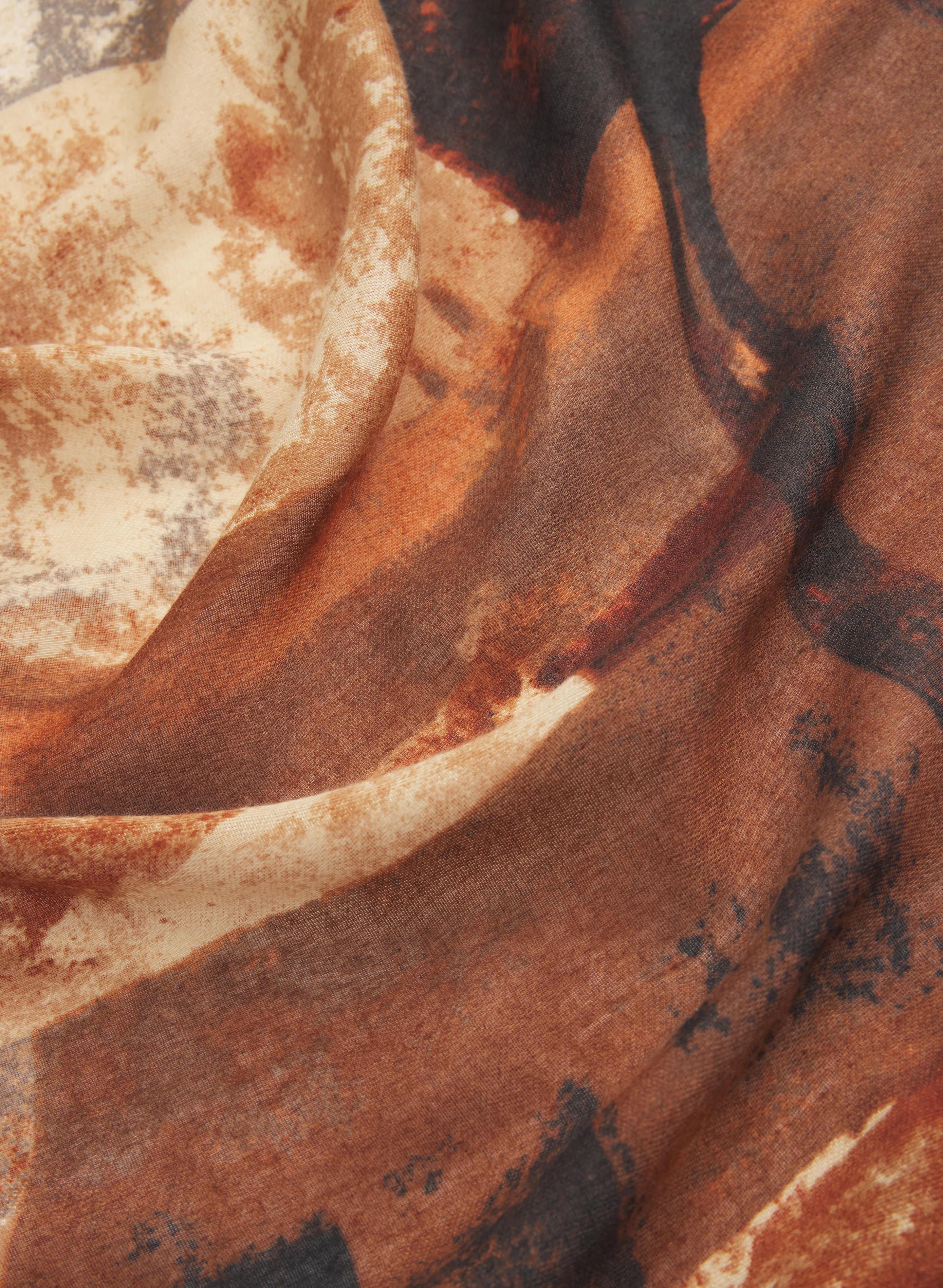 Abstract Geometric Print Scarf - Image 2