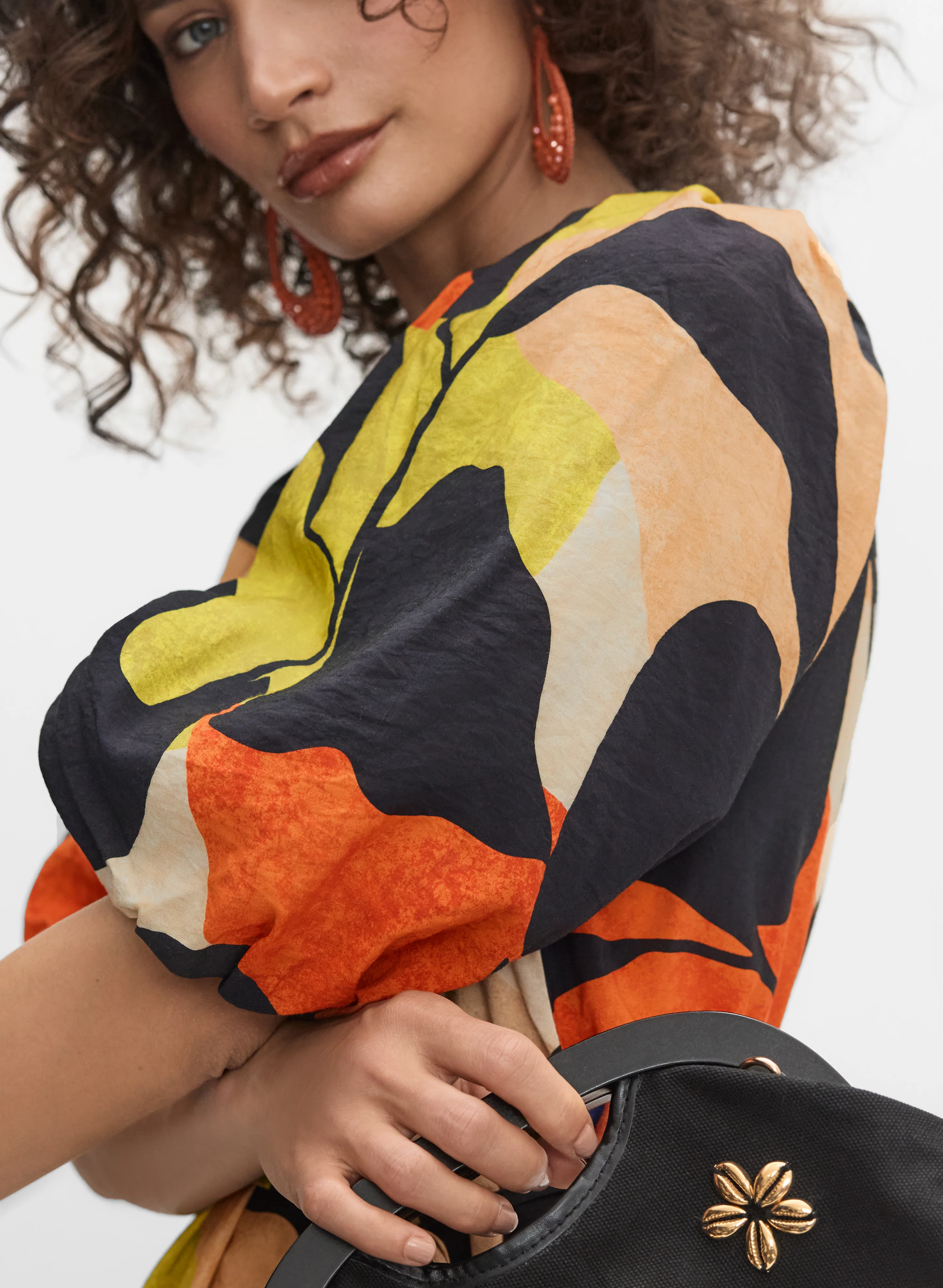 Abstract Leaf Dress - Image 3