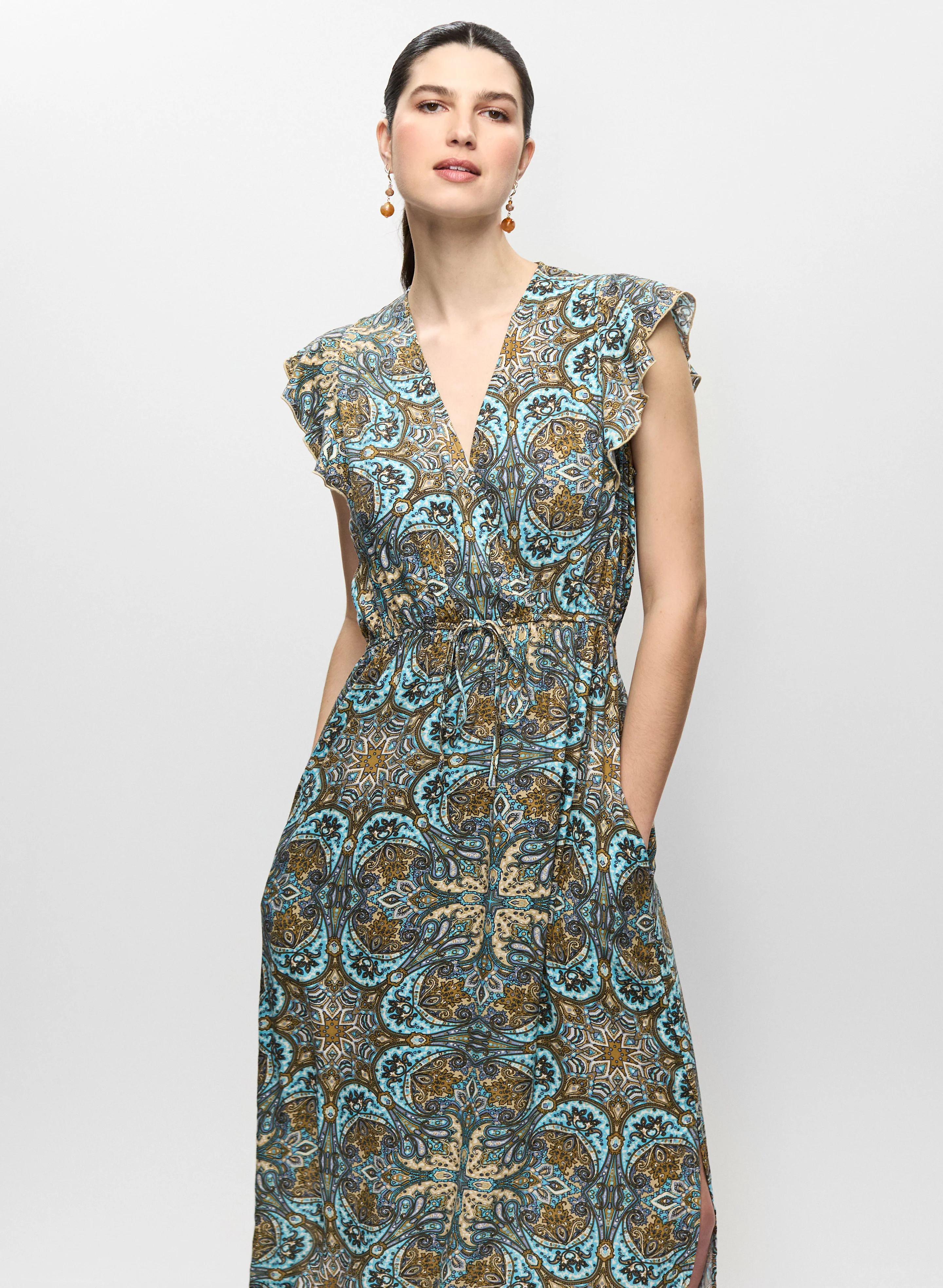 Abstract Print Dress - Image 2