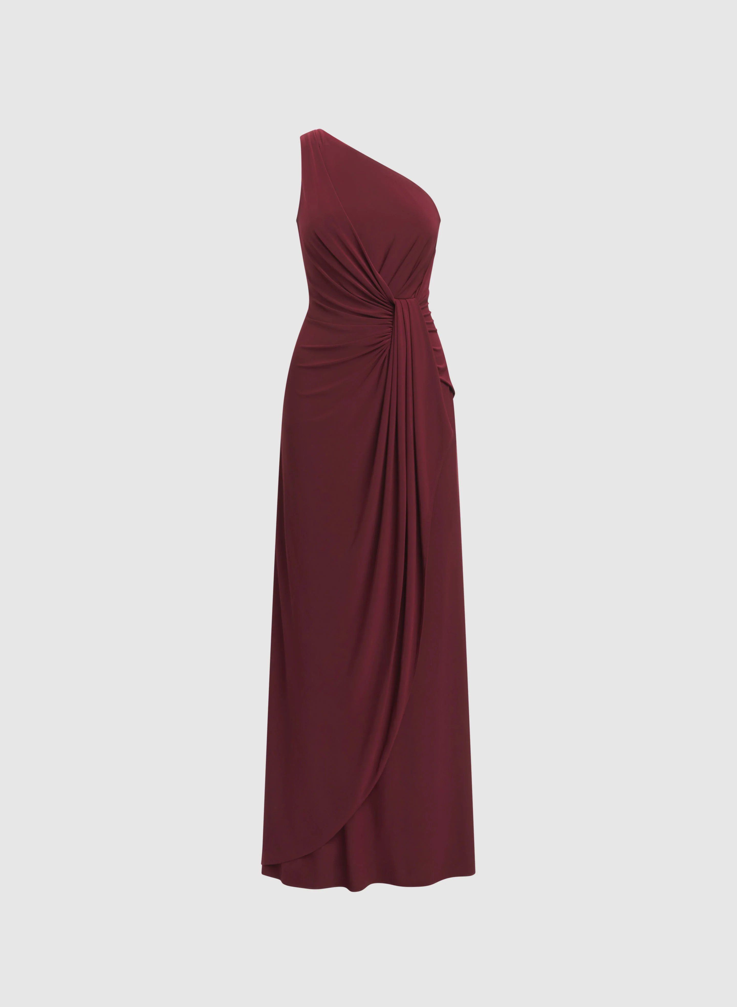 Adrianna Papell - Draped Single-Shoulder Dress - Image 5
