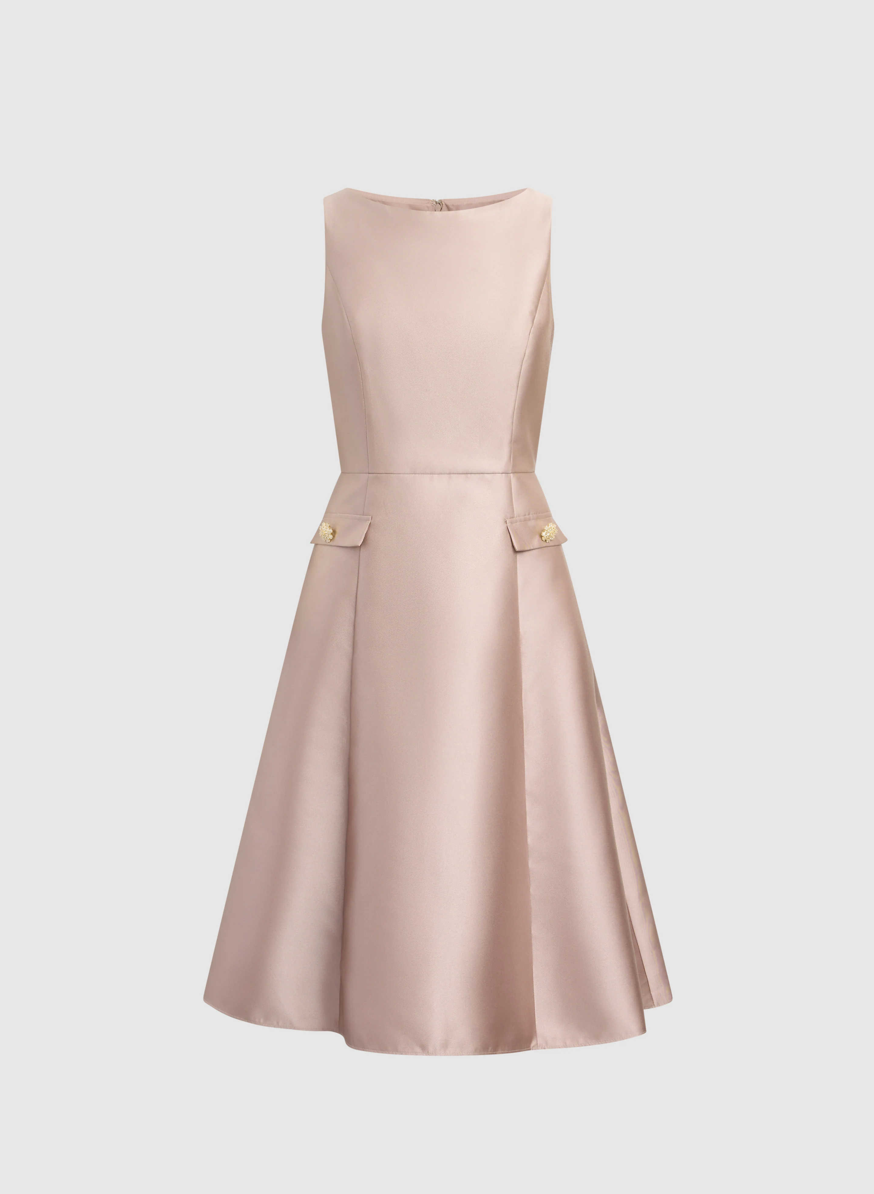 Adrianna Papell - Jeweled Button Detail Dress - Image 5
