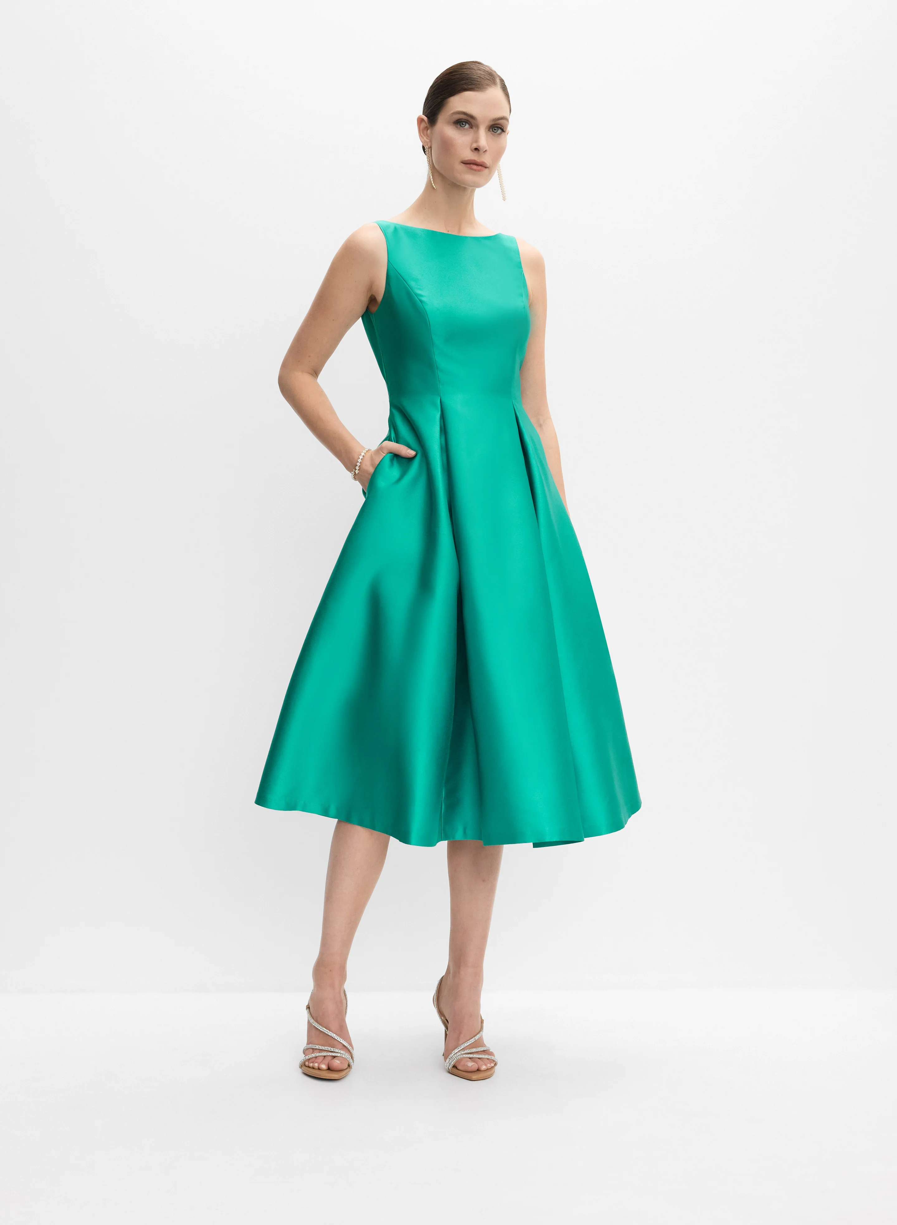 Adrianna Papell - Mikado Fit & Flare Dress