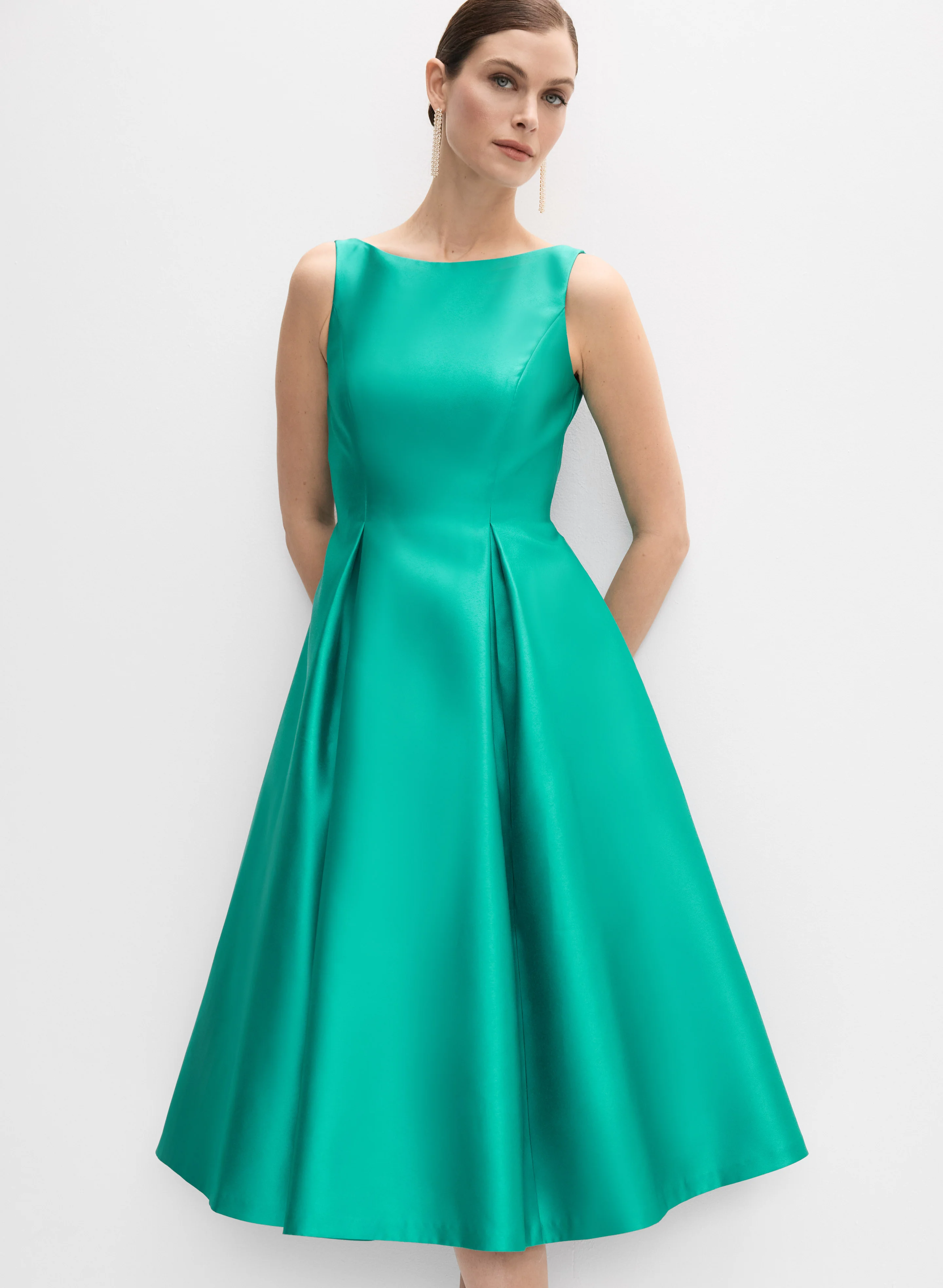 Adrianna Papell - Mikado Fit & Flare Dress - Image 4