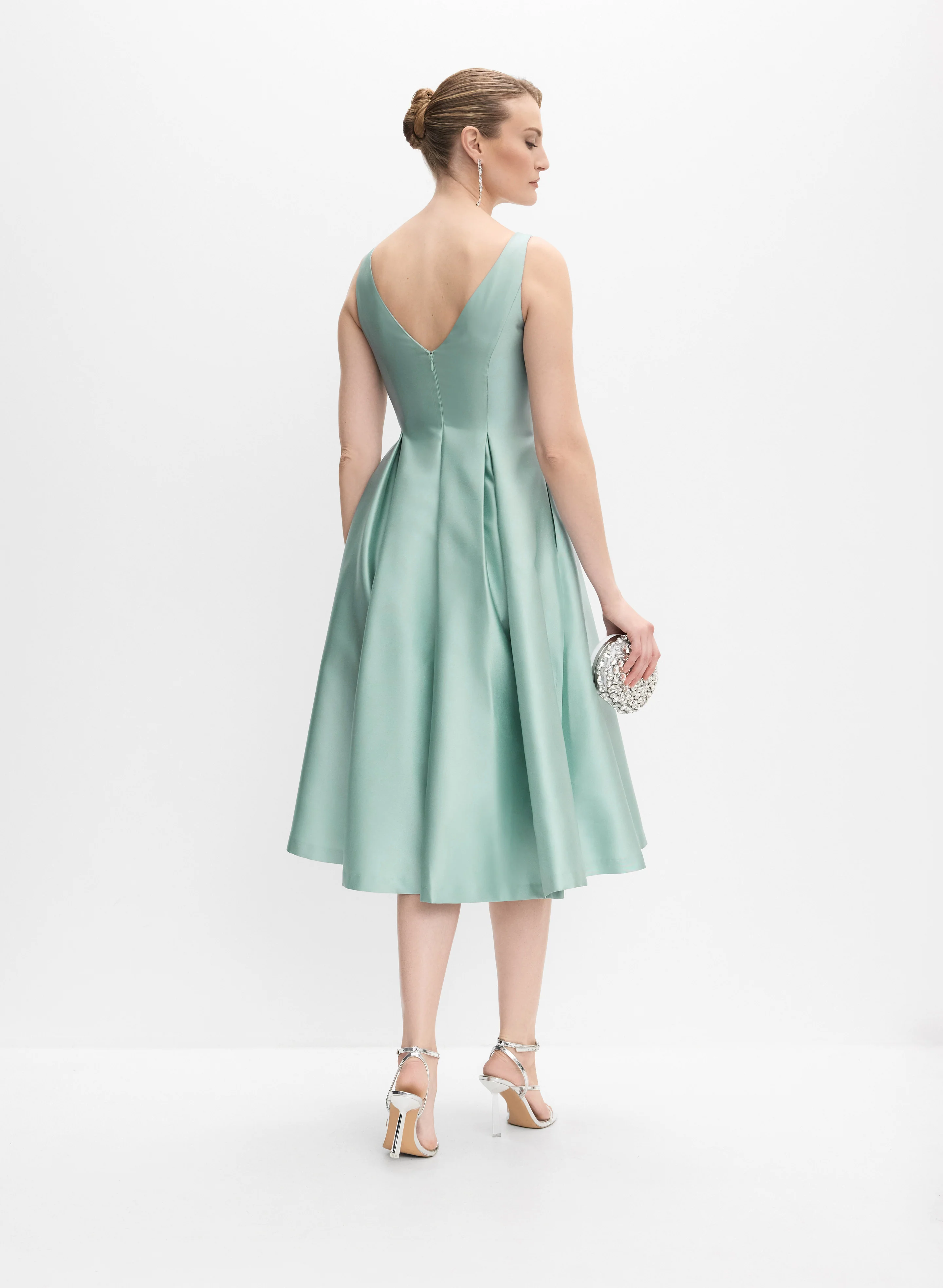 Adrianna Papell - Mikado Fit & Flare Dress - Image 3
