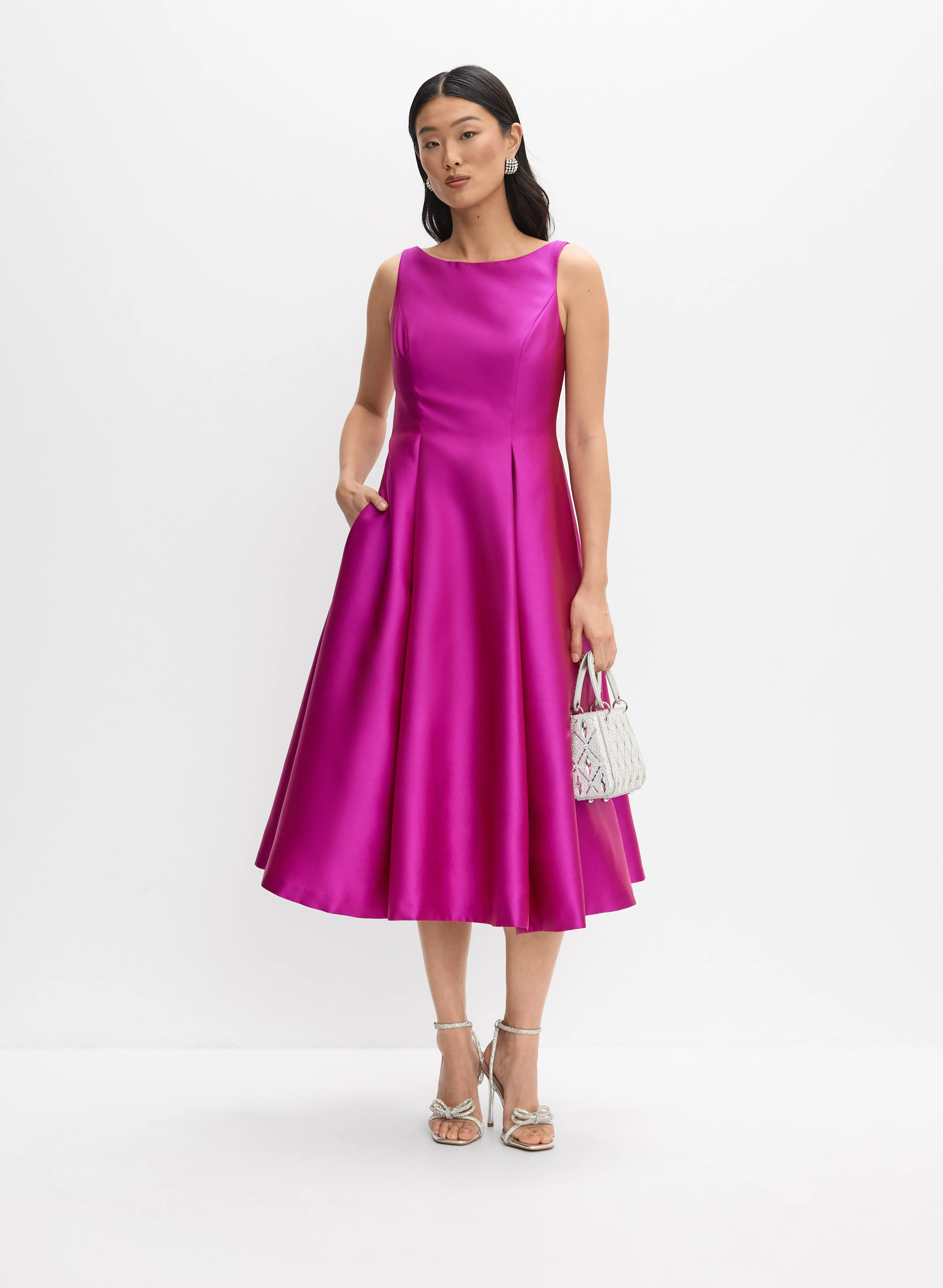 Adrianna Papell - Mikado Fit & Flare Dress