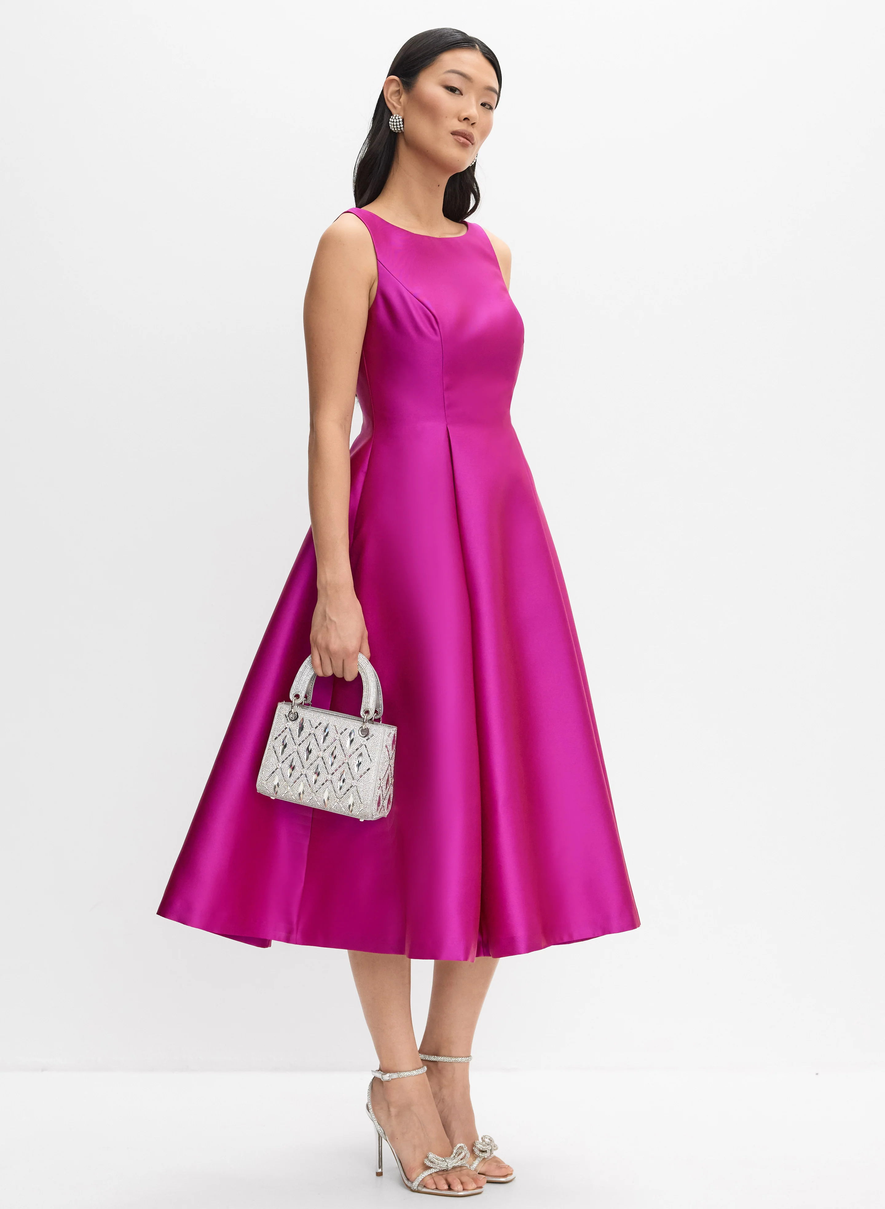 Adrianna Papell - Mikado Fit & Flare Dress - Image 2