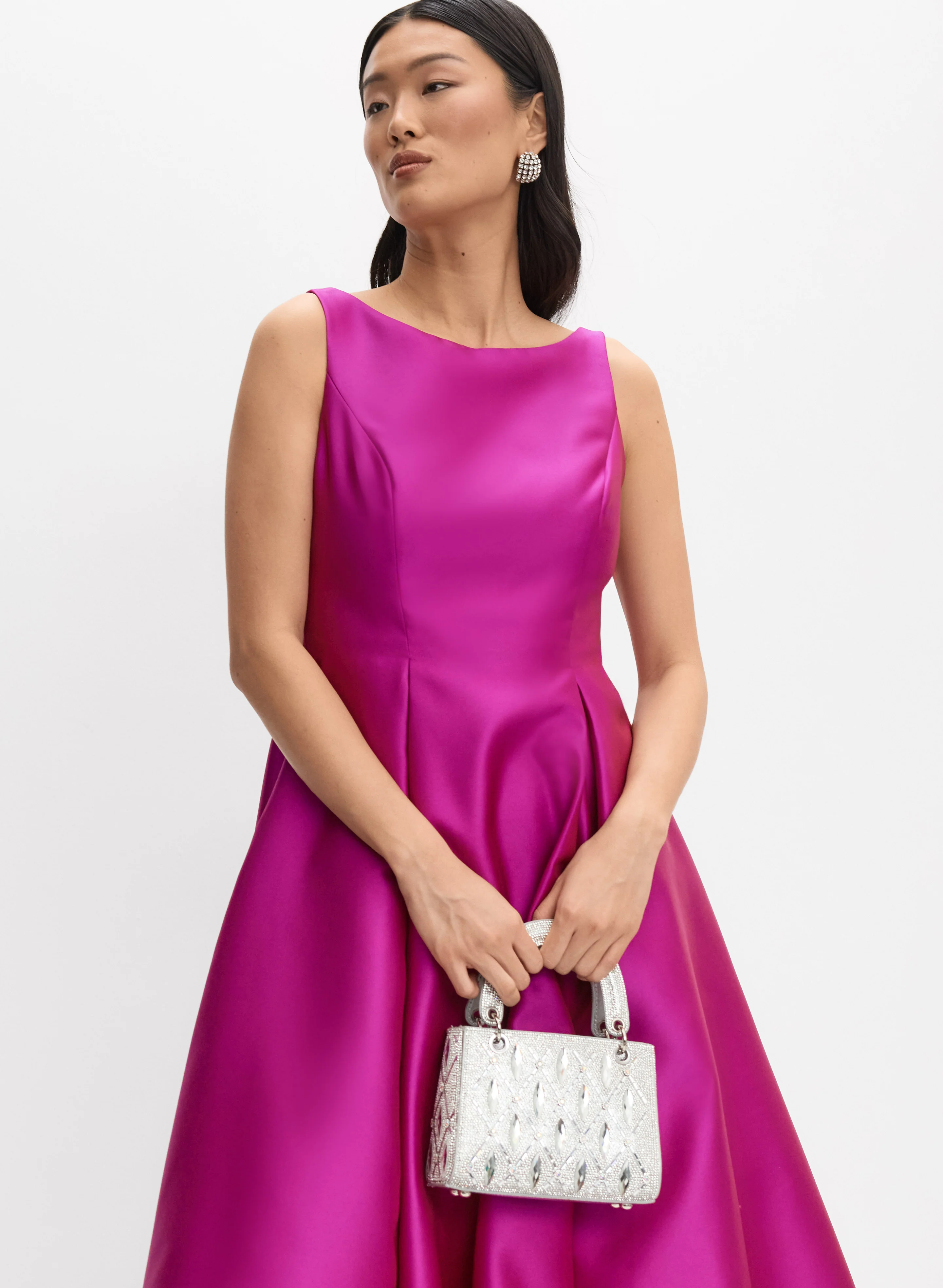 Adrianna Papell - Mikado Fit & Flare Dress - Image 7