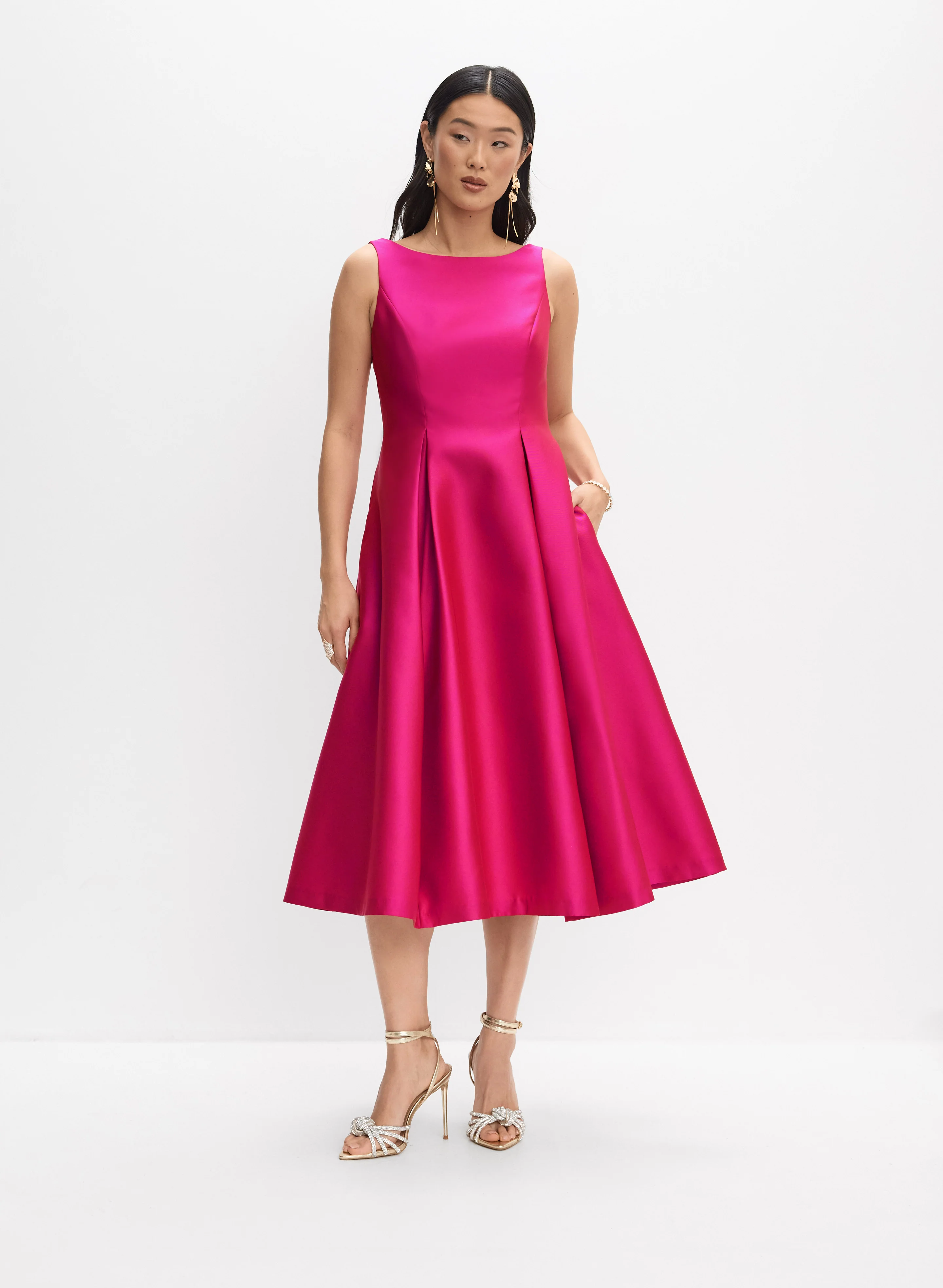 Adrianna Papell - Mikado Fit & Flare Dress