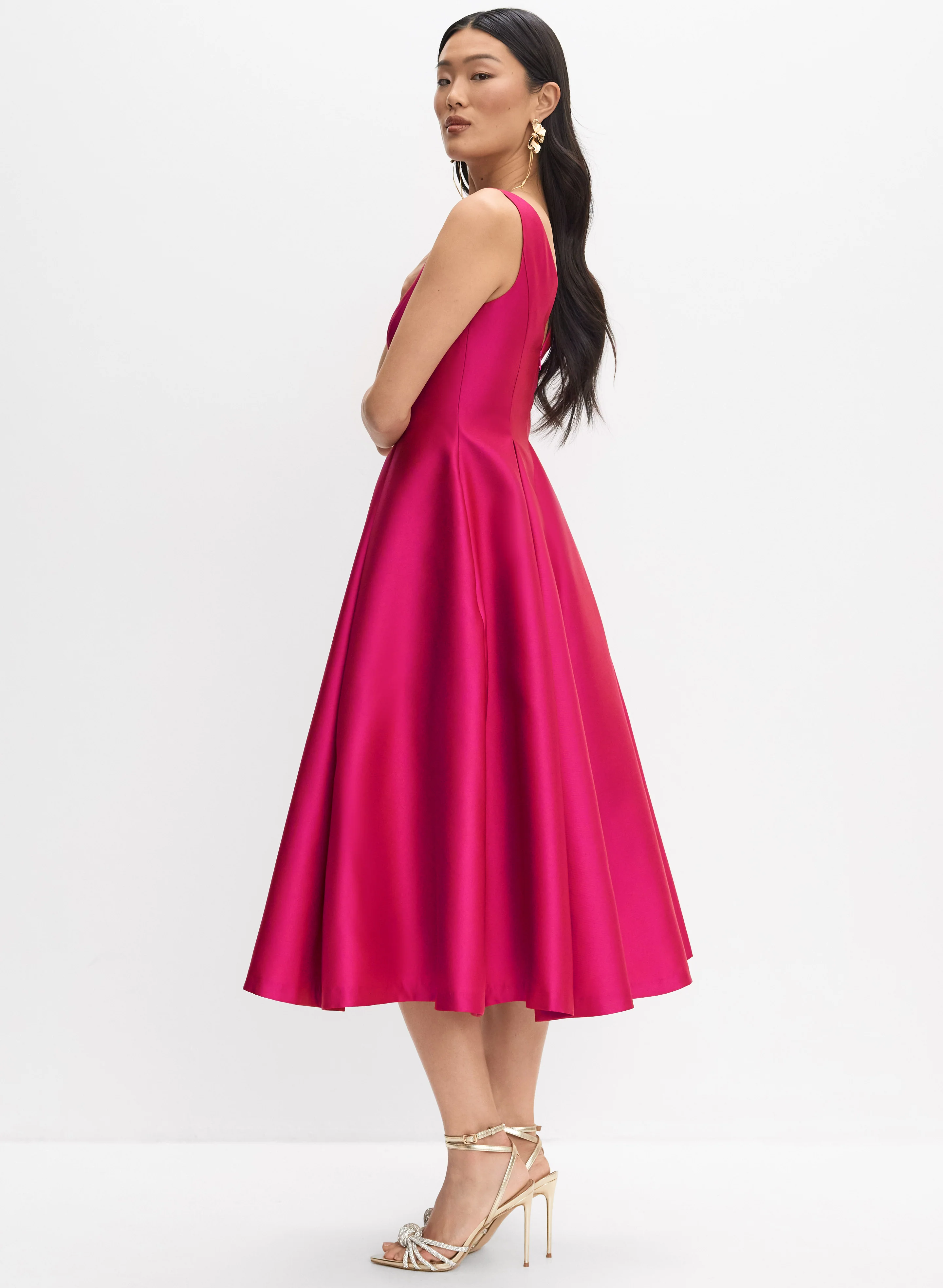 Adrianna Papell - Mikado Fit & Flare Dress - Image 2