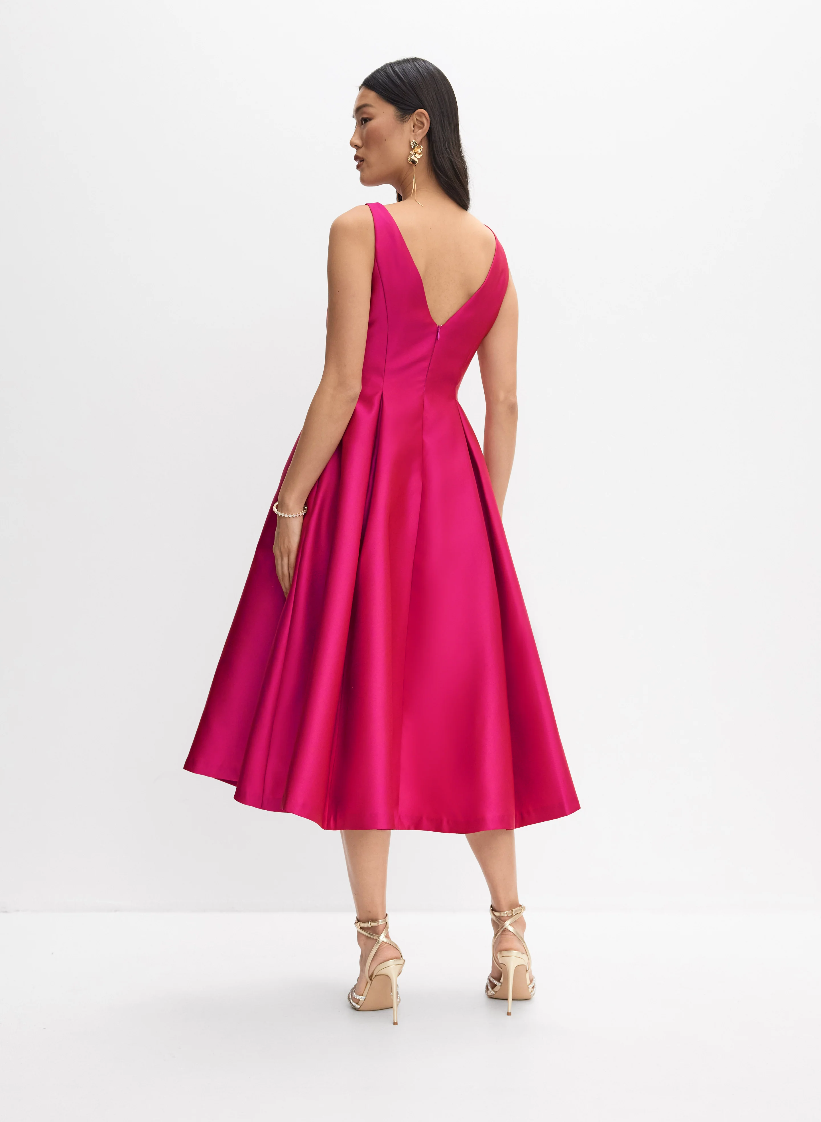 Adrianna Papell - Mikado Fit & Flare Dress - Image 4