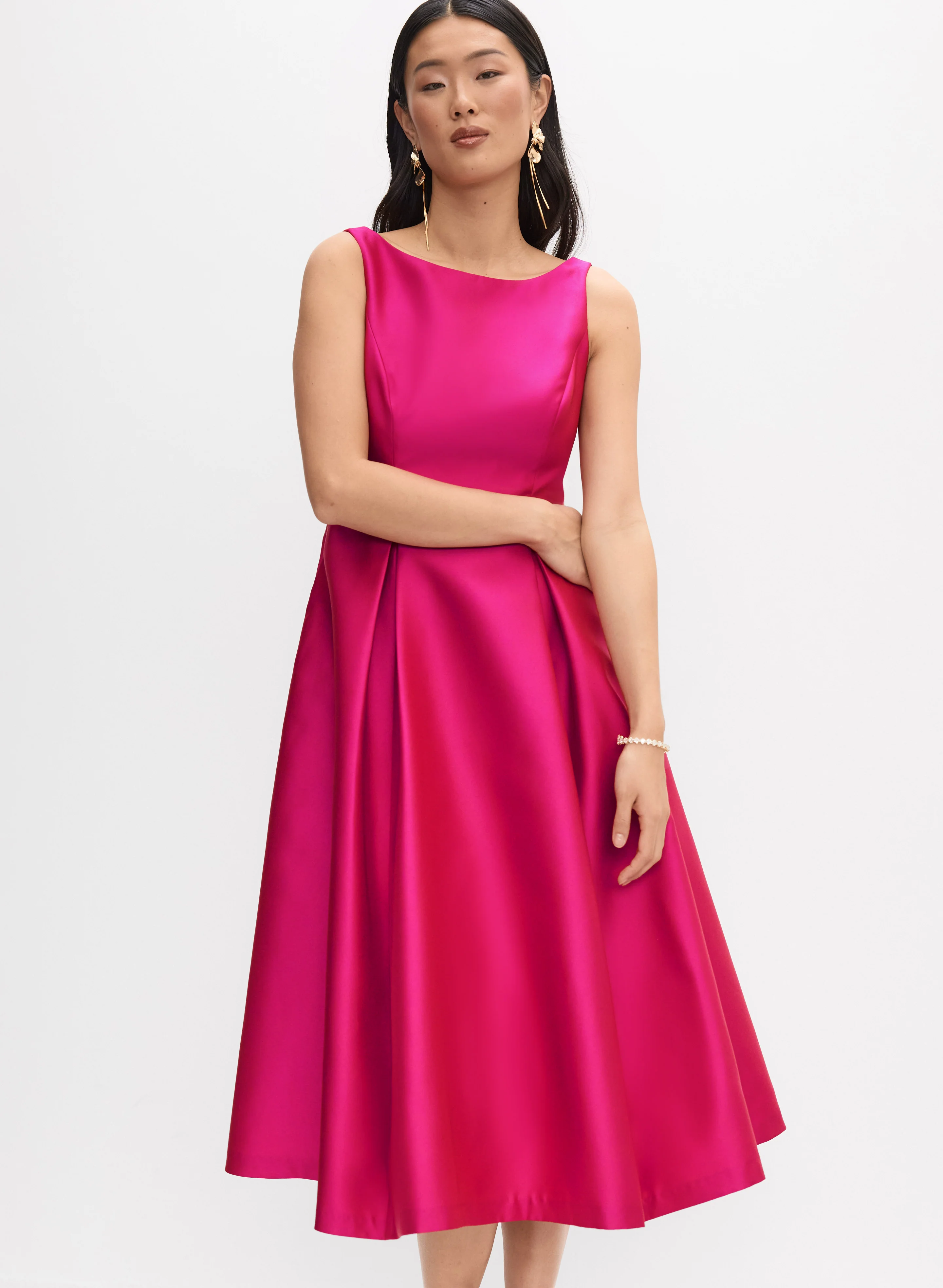 Adrianna Papell - Mikado Fit & Flare Dress - Image 7