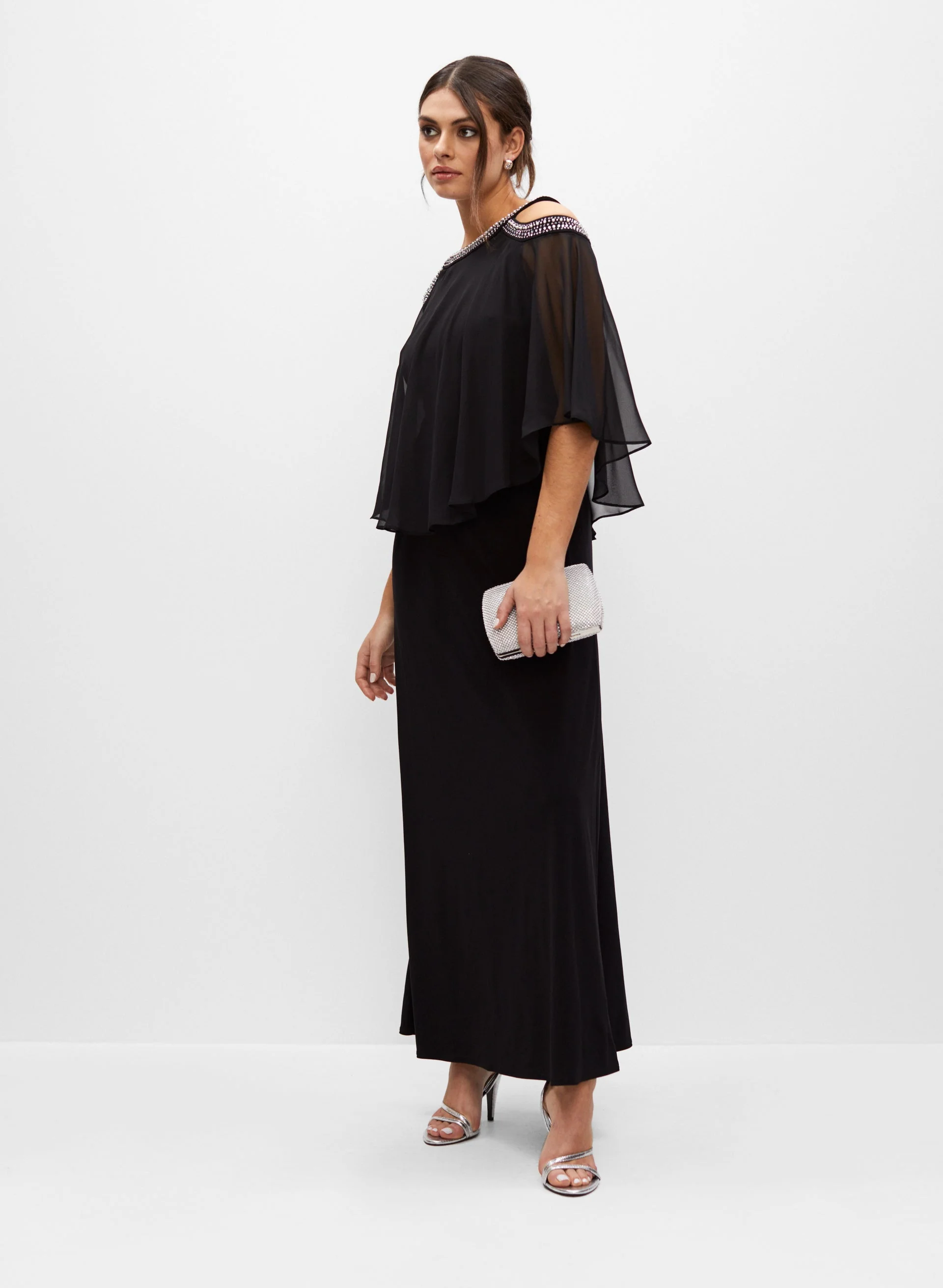 Alex Evenings - Embellished Cold Shoulder Dress - Image 4