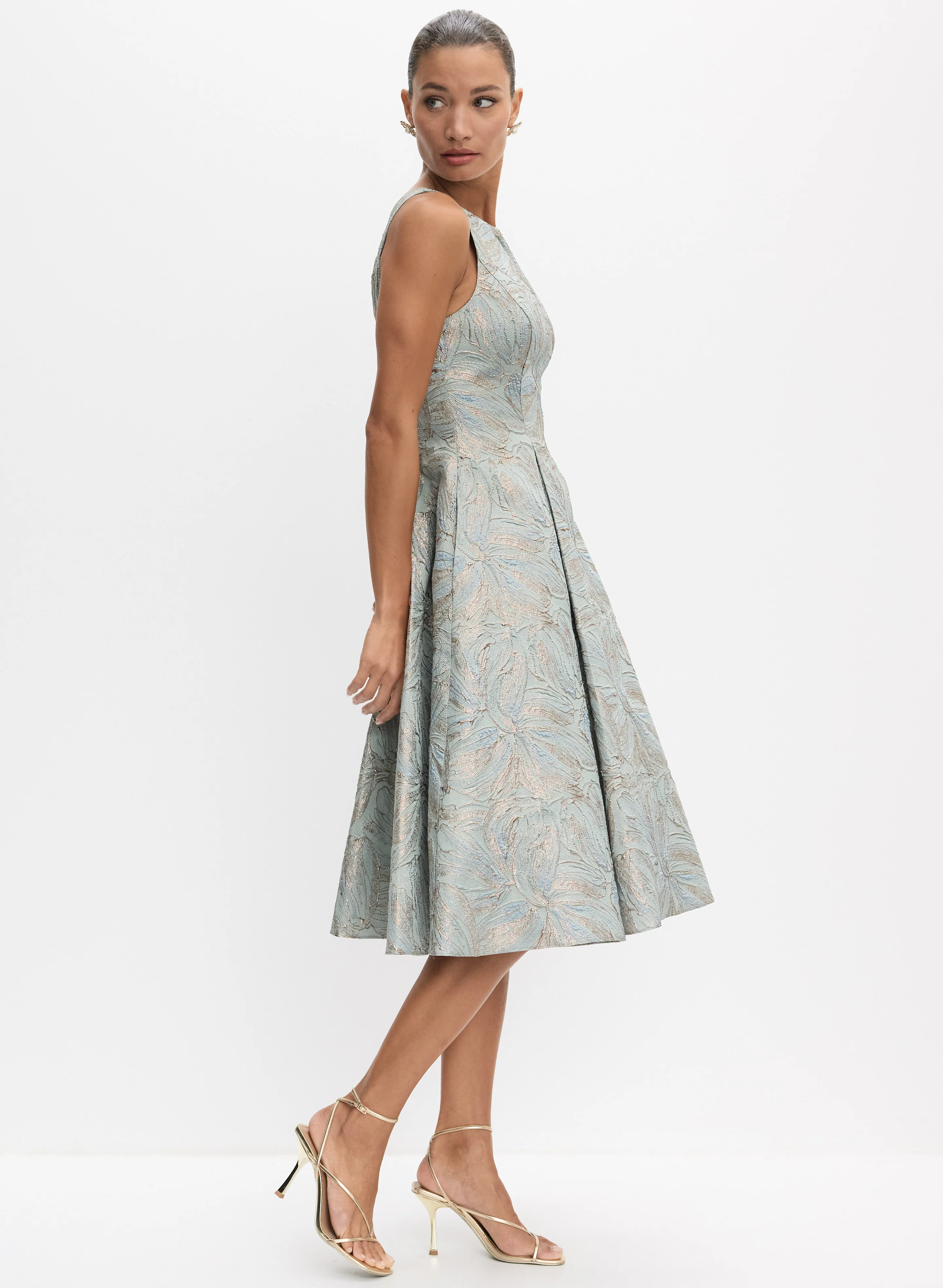 Alex Evenings - Floral Jacquard Dress - Image 8