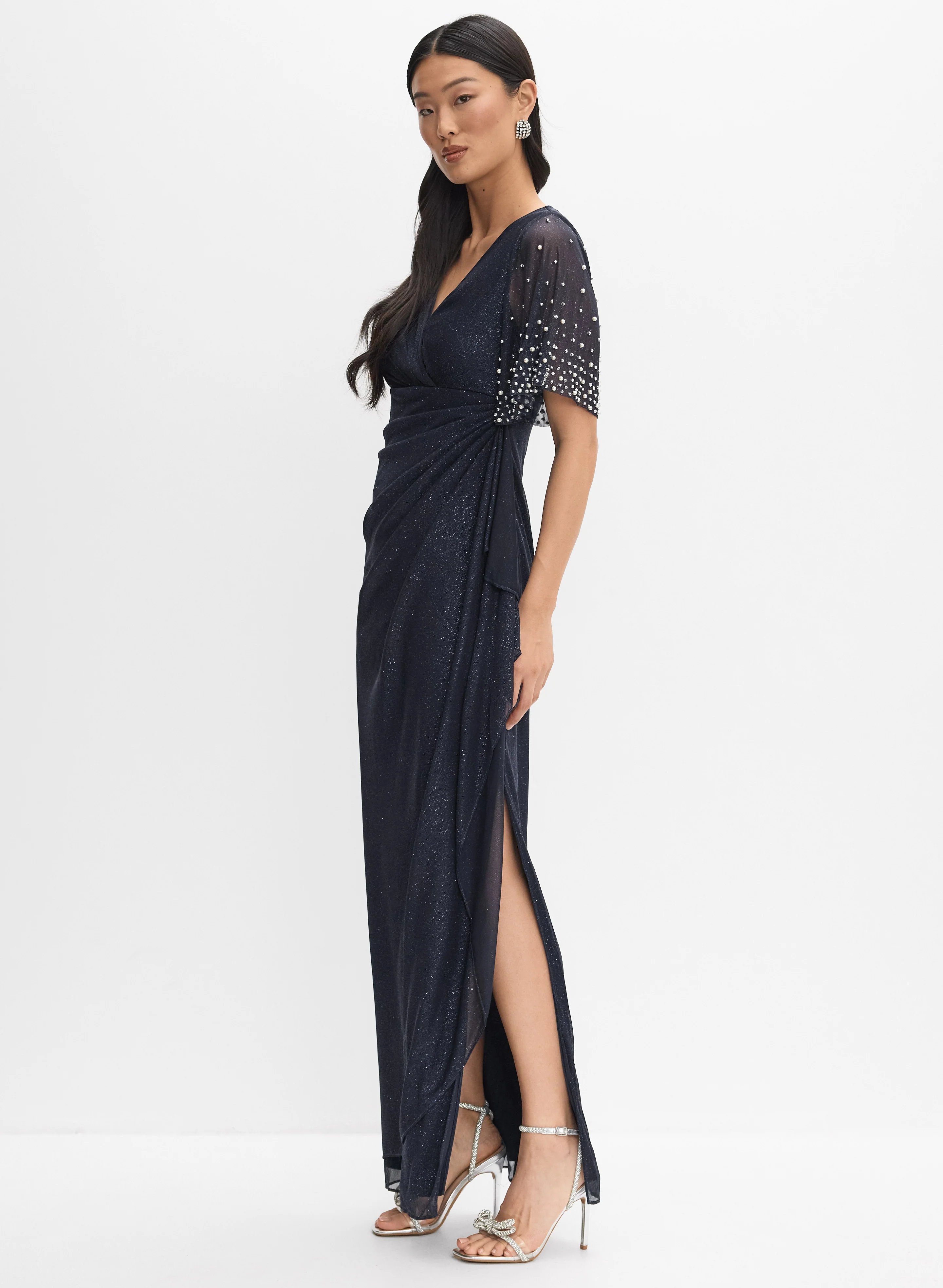 Alex Evenings - Pearl Shimmer Dress - Image 2