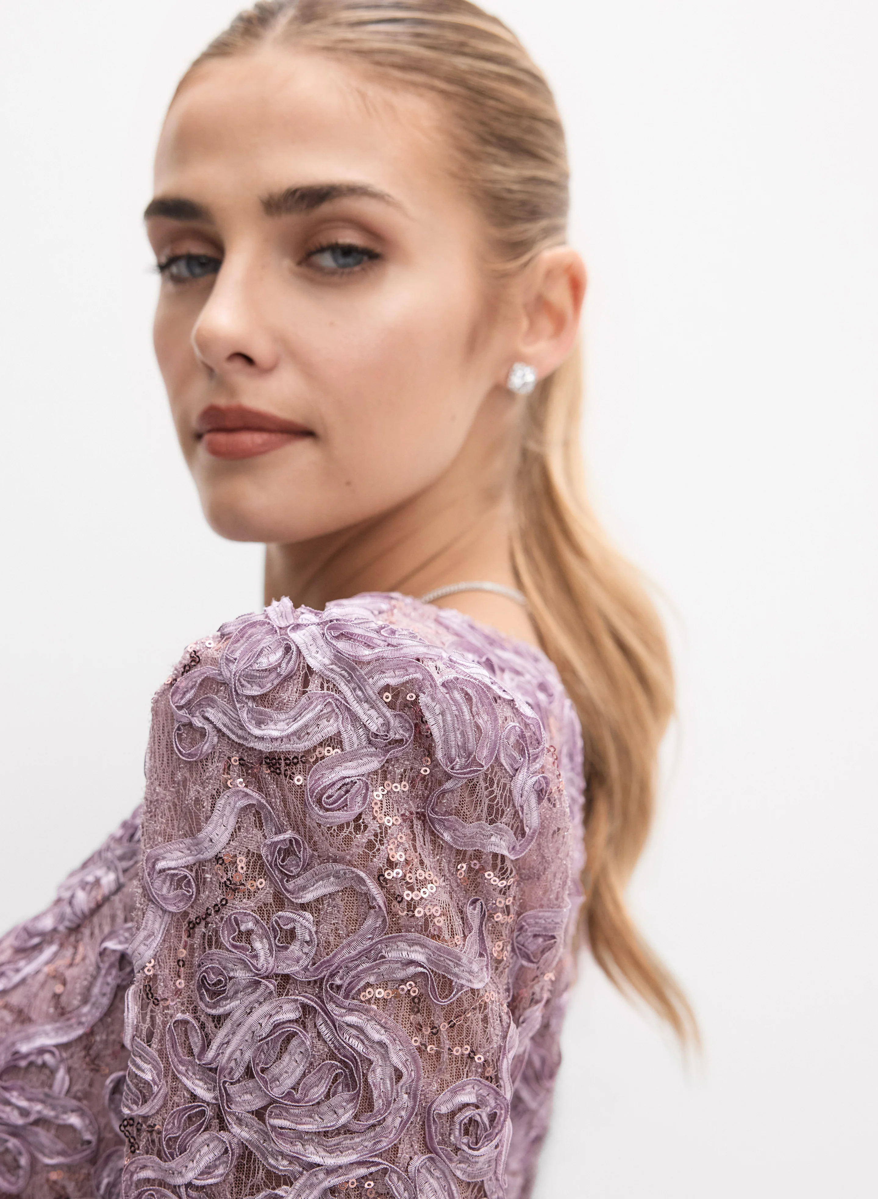 Alex Evenings - Soutache Embroidered Dress - Image 3