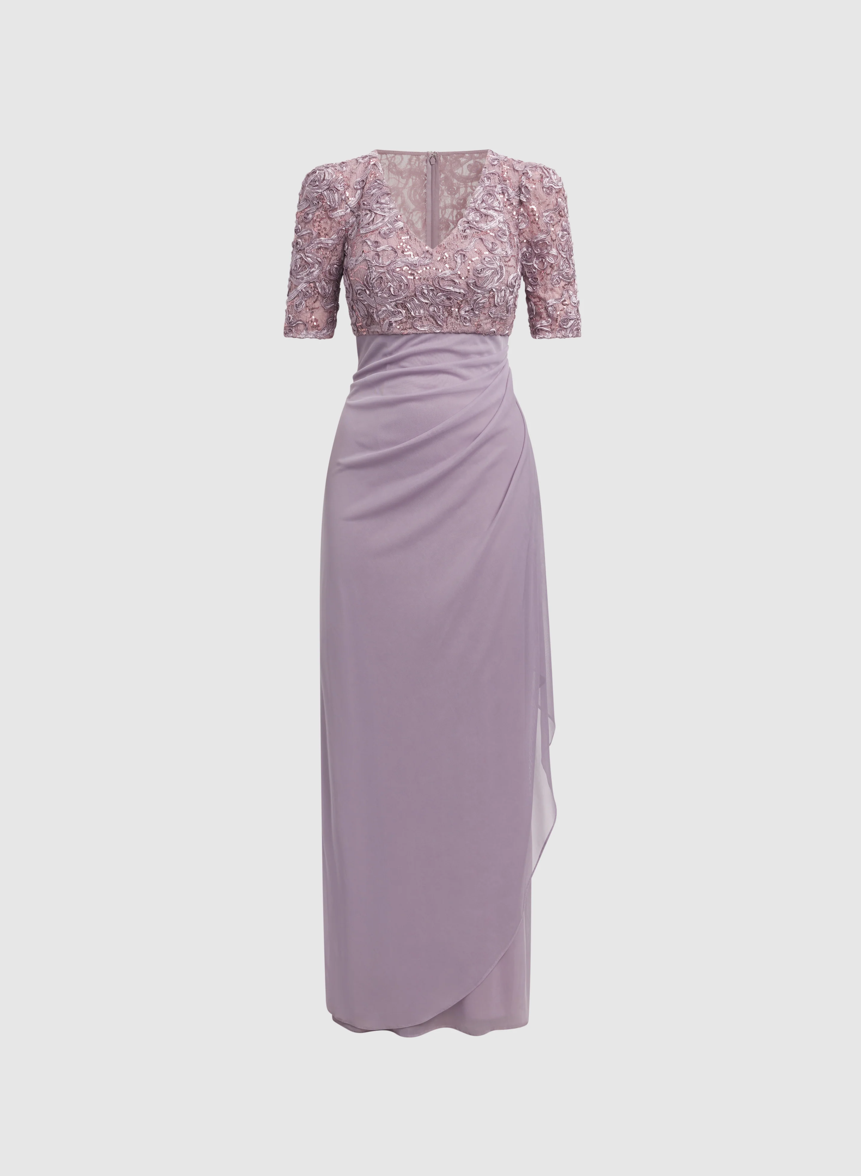Alex Evenings - Soutache Embroidered Dress - Image 5