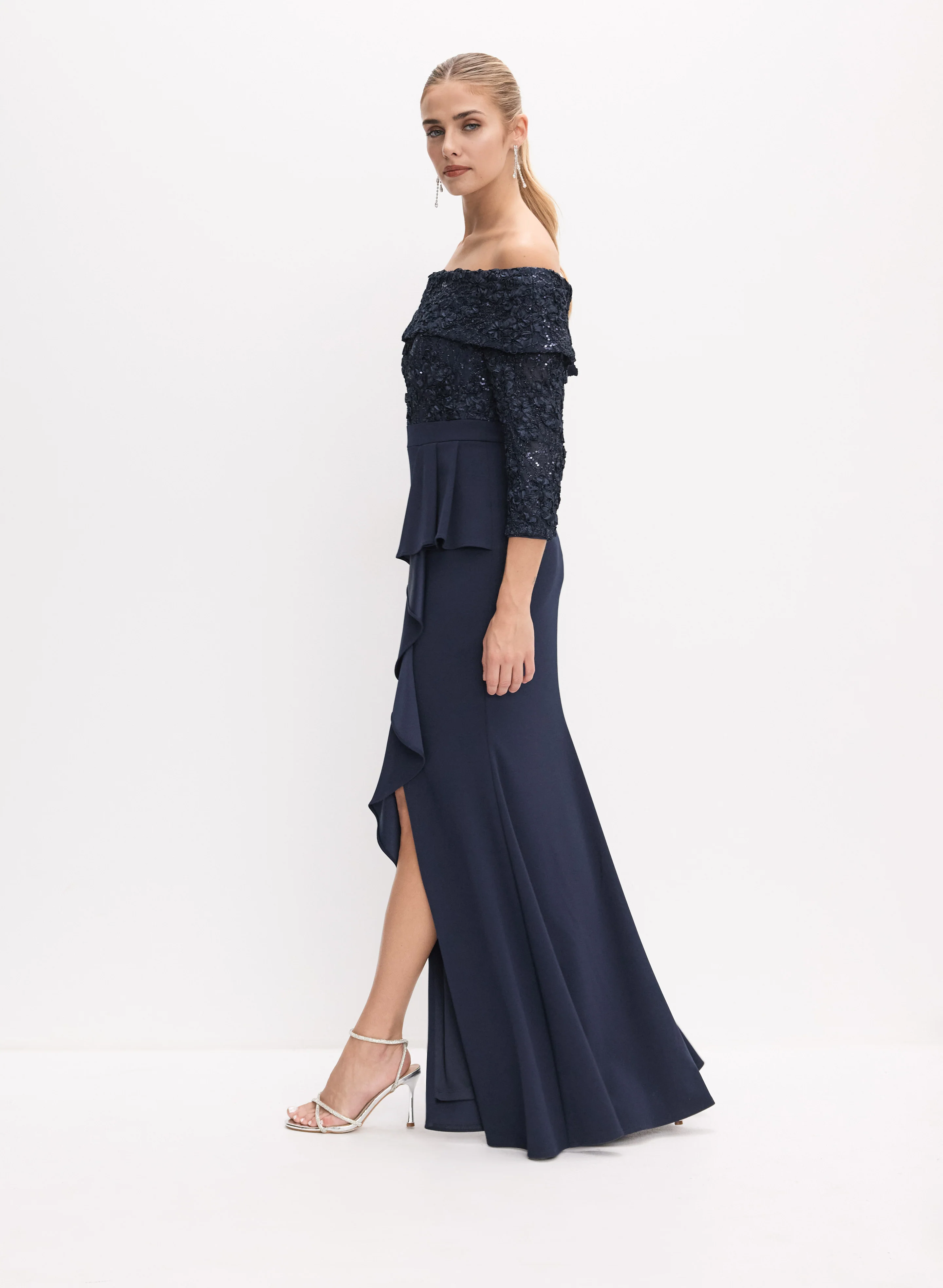 Alex Evenings - Soutache Upper Dress - Image 3