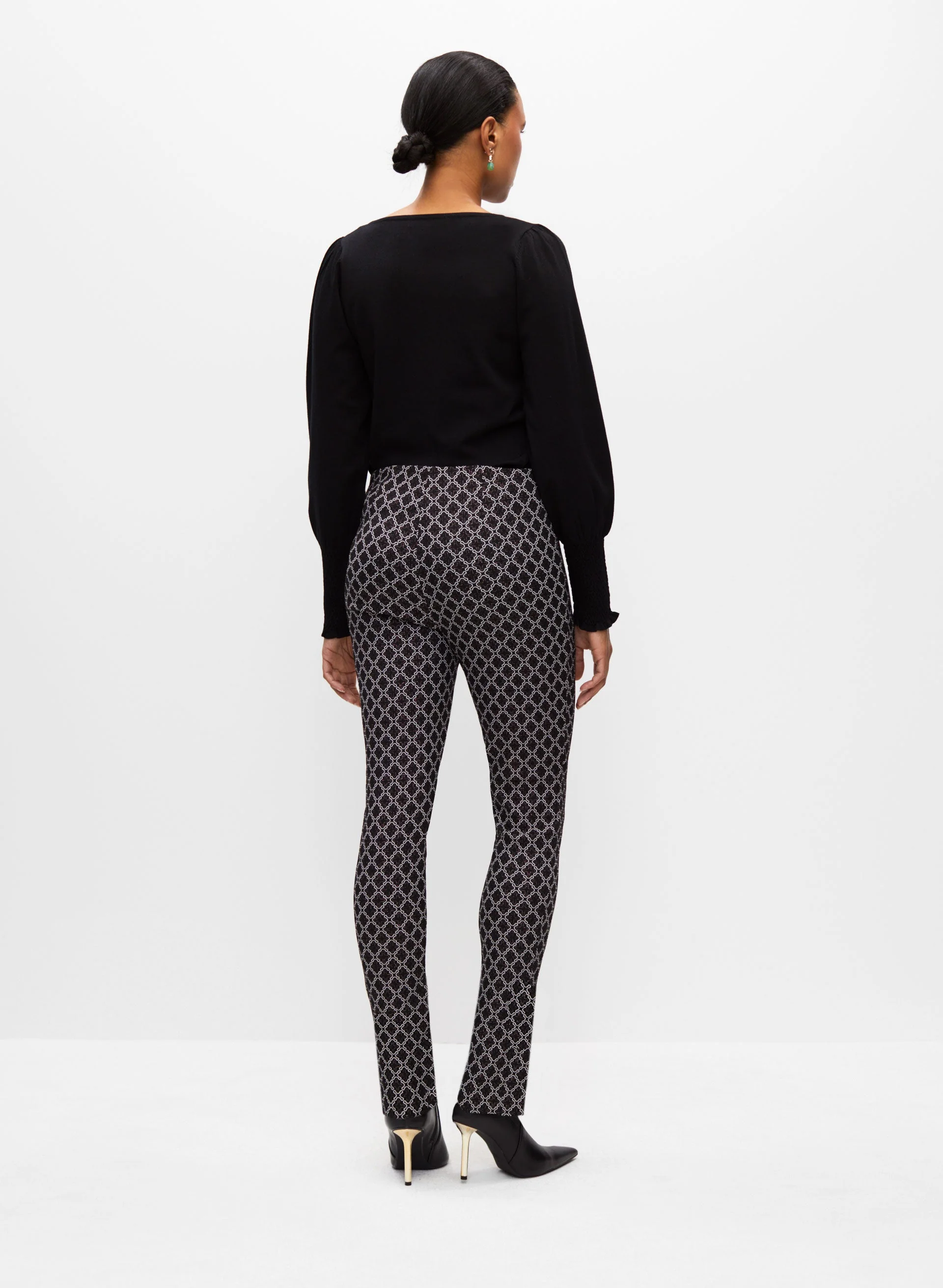 Amber Jacquard Pull-On Pants - Image 2