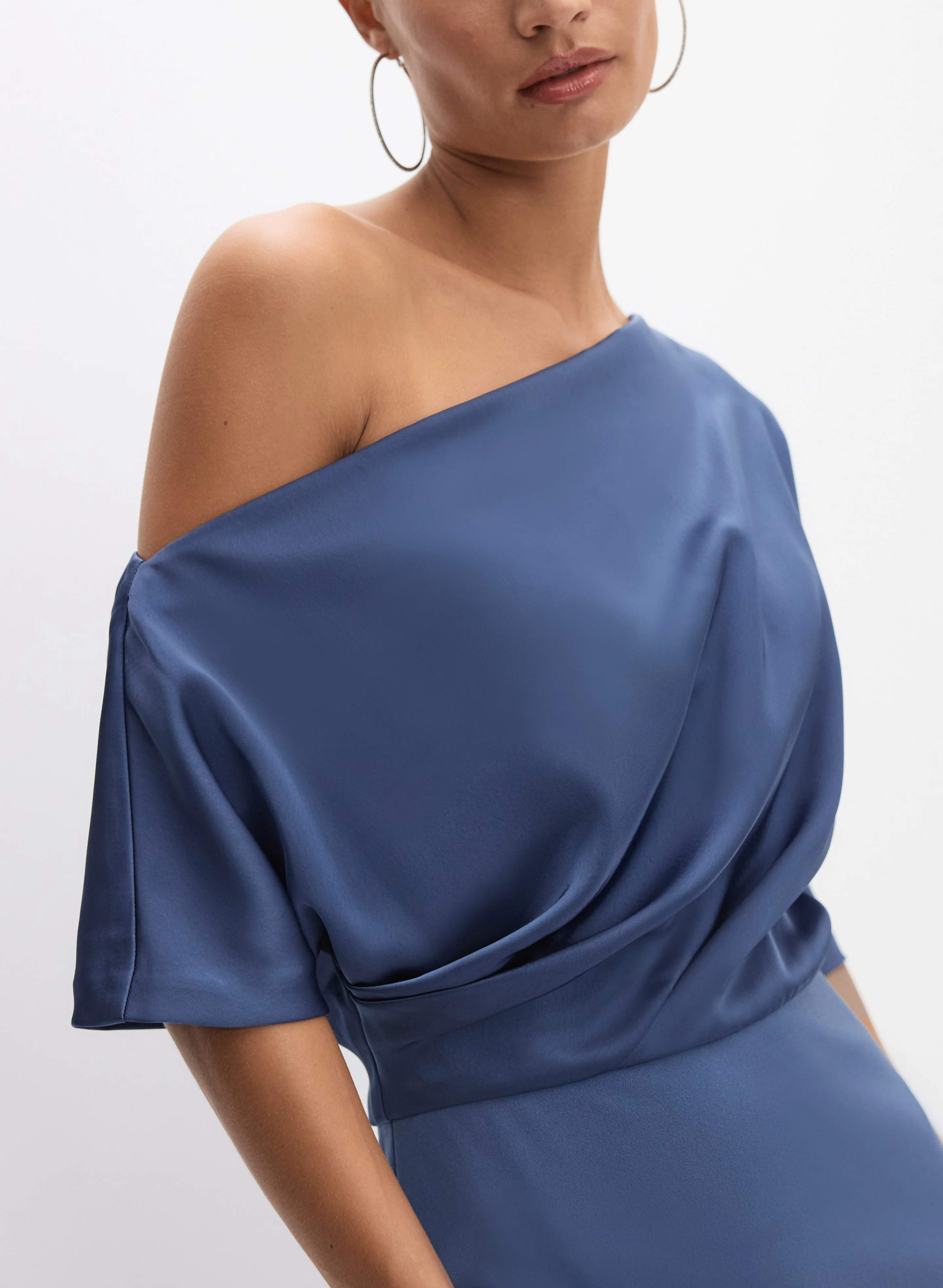 Asymmetric Off-Shoulder Dress - Image 3