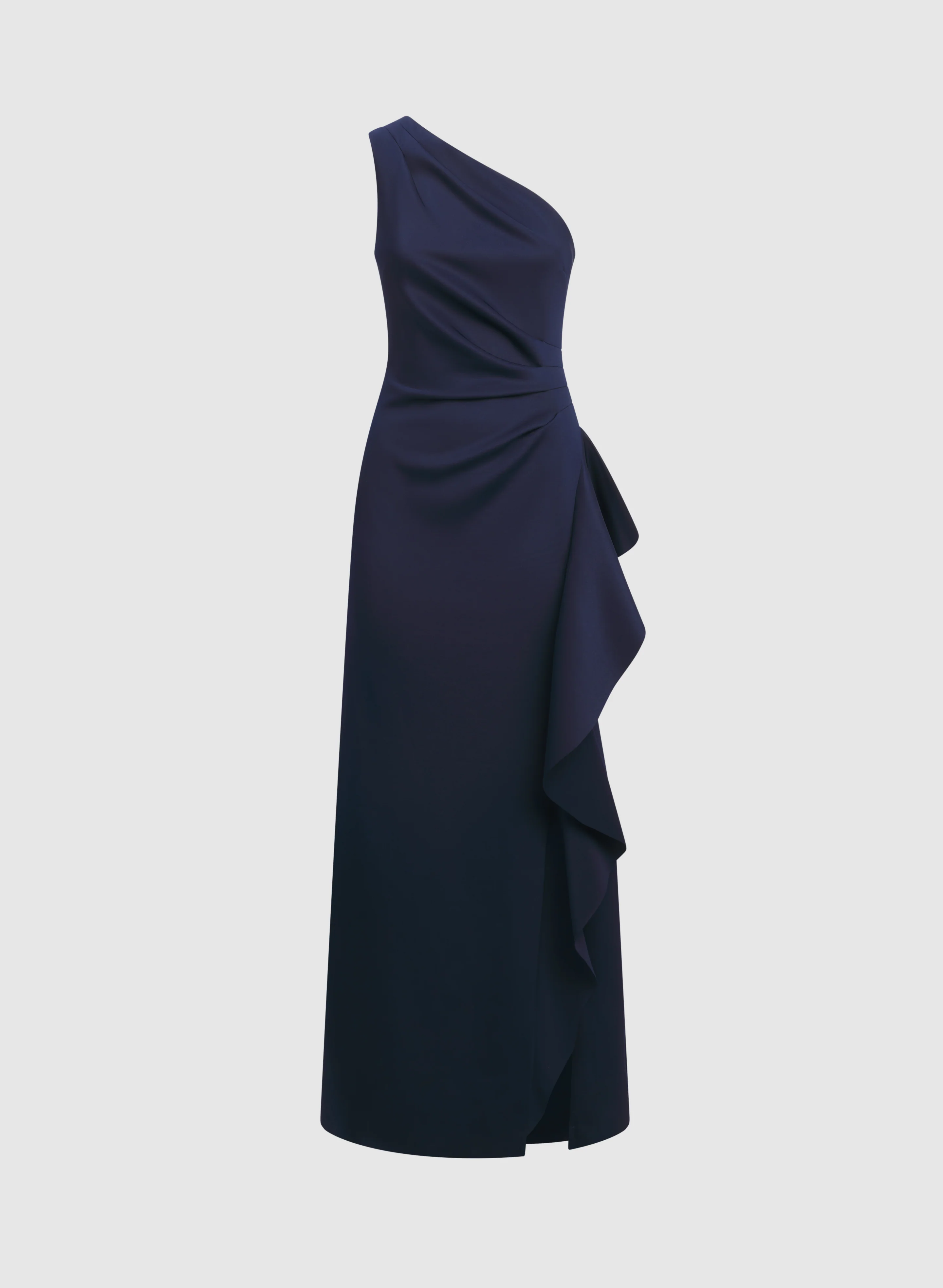 BA Nites - Asymmetric Waterfall Ruffle Dress - Image 5