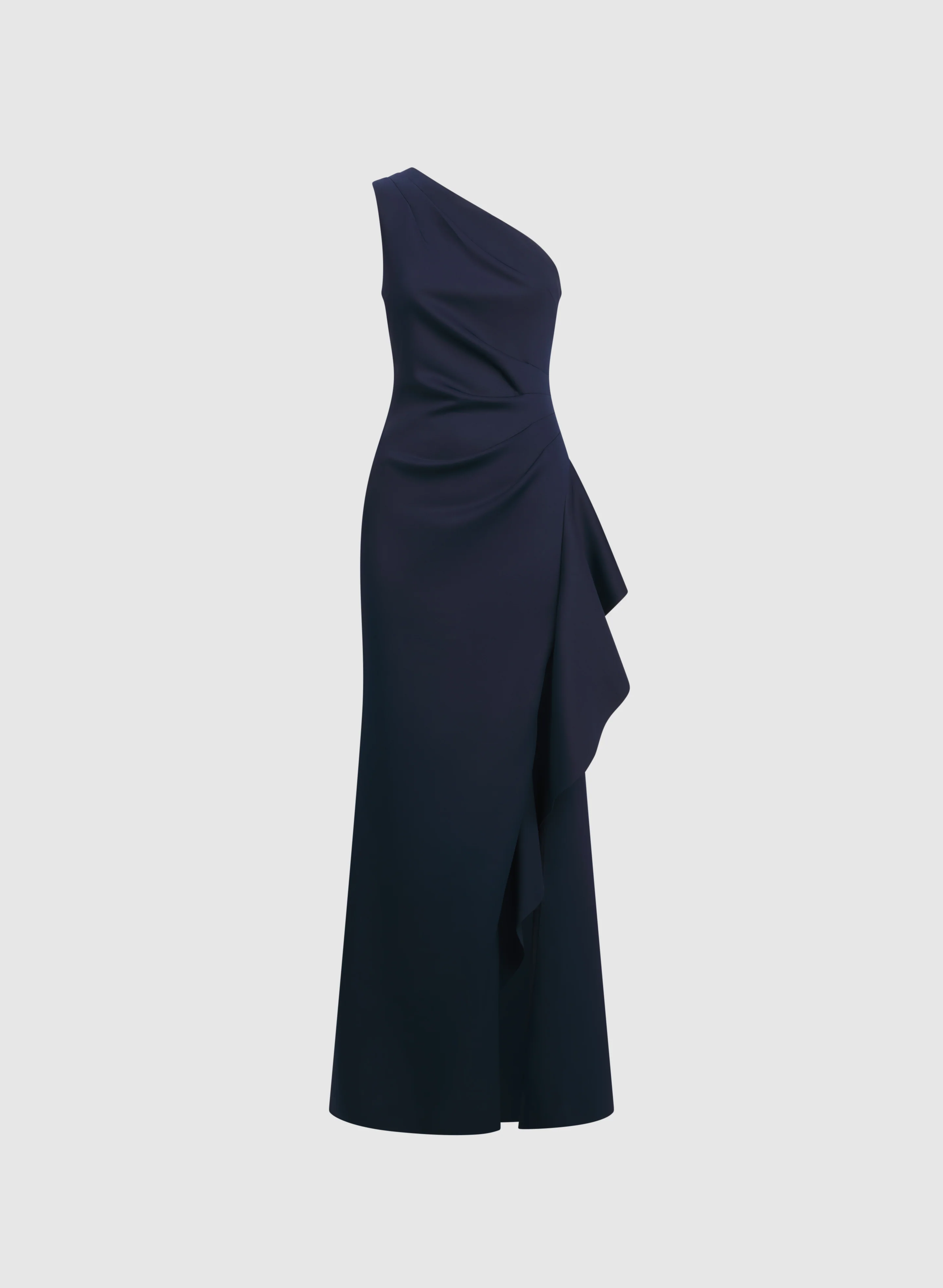 BA Nites - Asymmetric Waterfall Ruffle Dress - Image 5