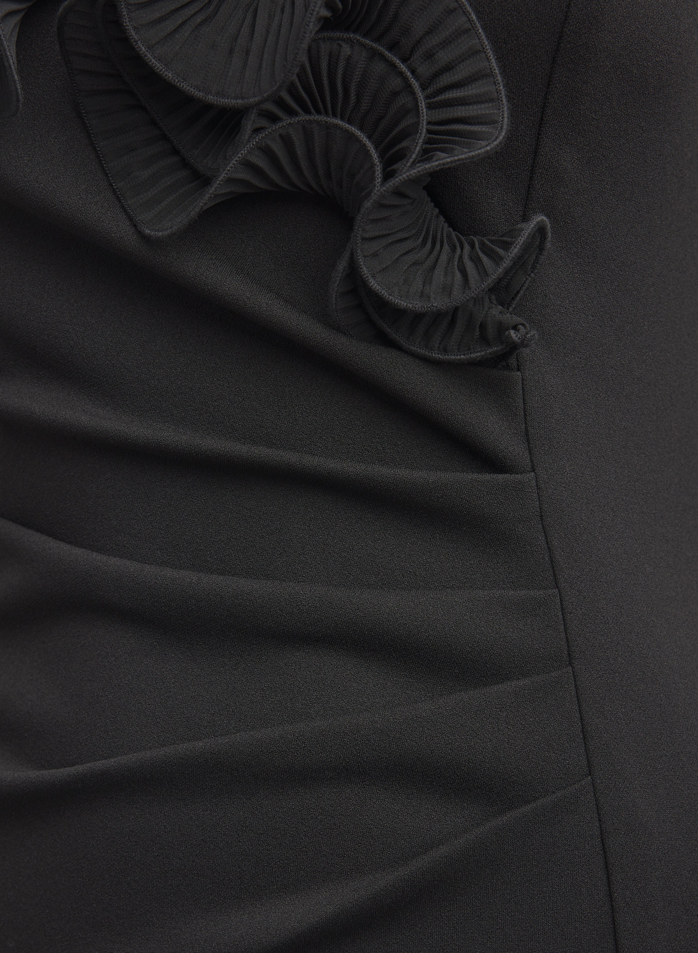 BA Nites - Ruffled Off-The-Shoulder Dress - Image 6