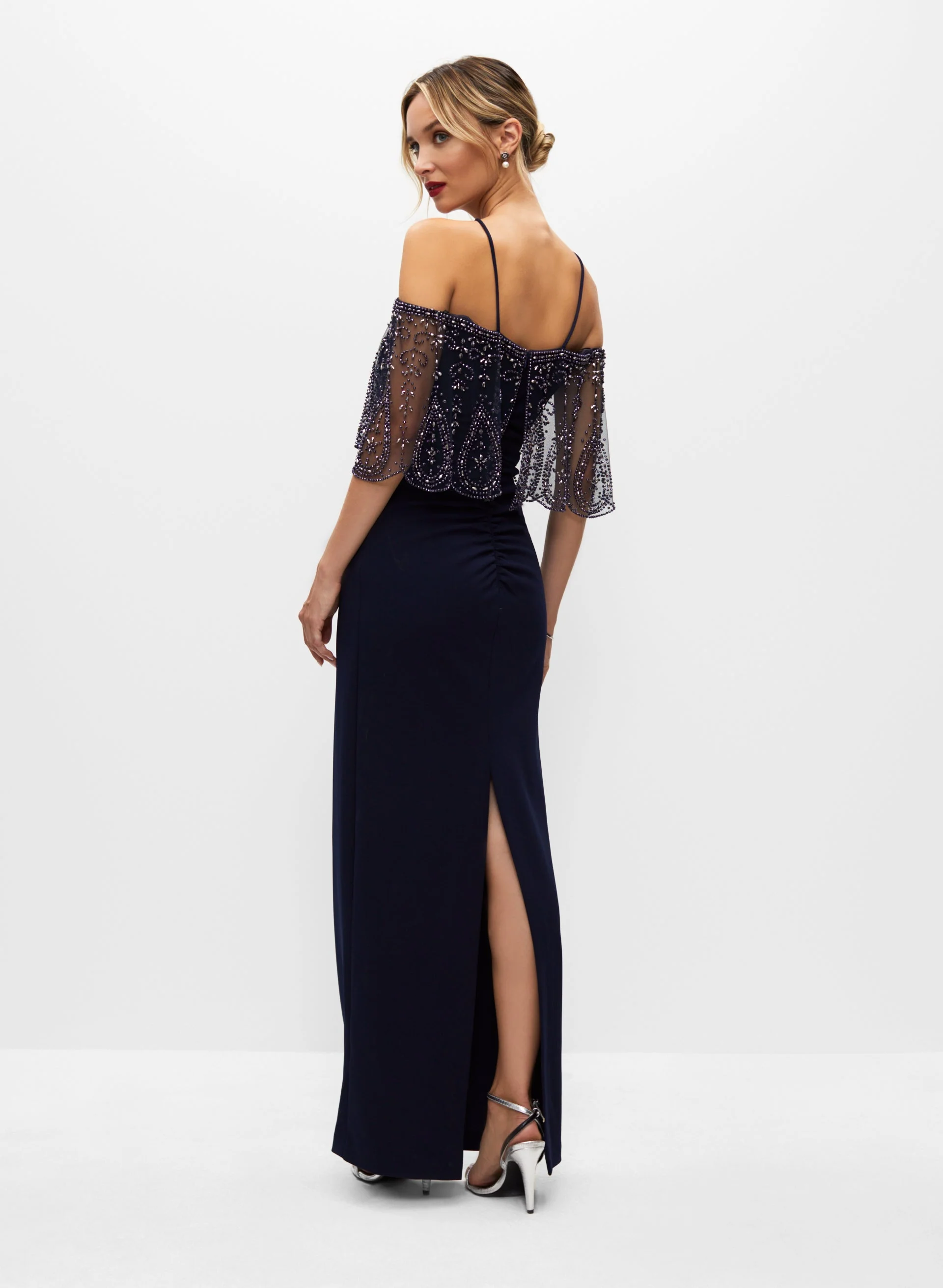 Beaded Popover Detail Dress - Image 2