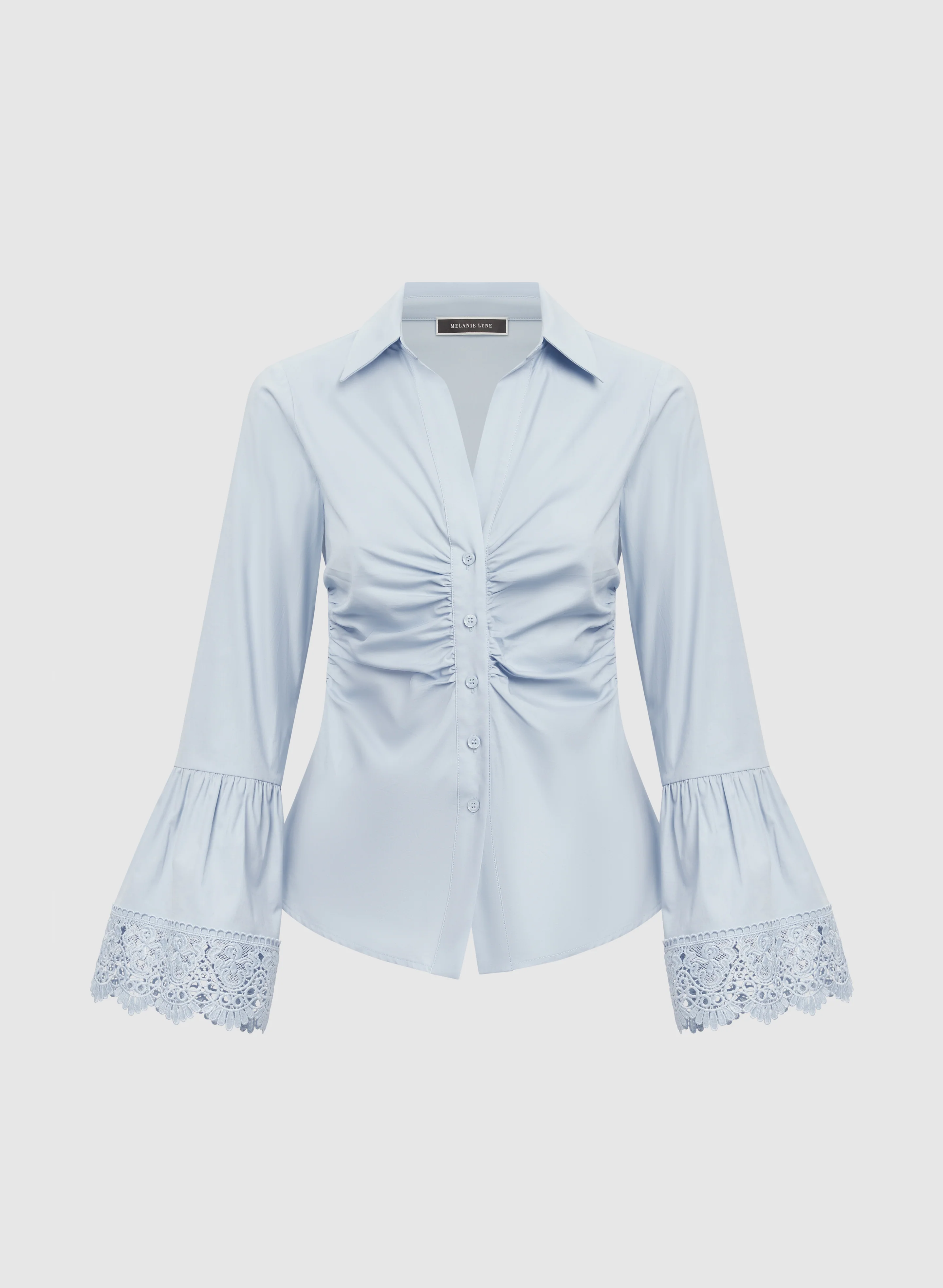 Bell Sleeve Button-Down Blouse - Image 6