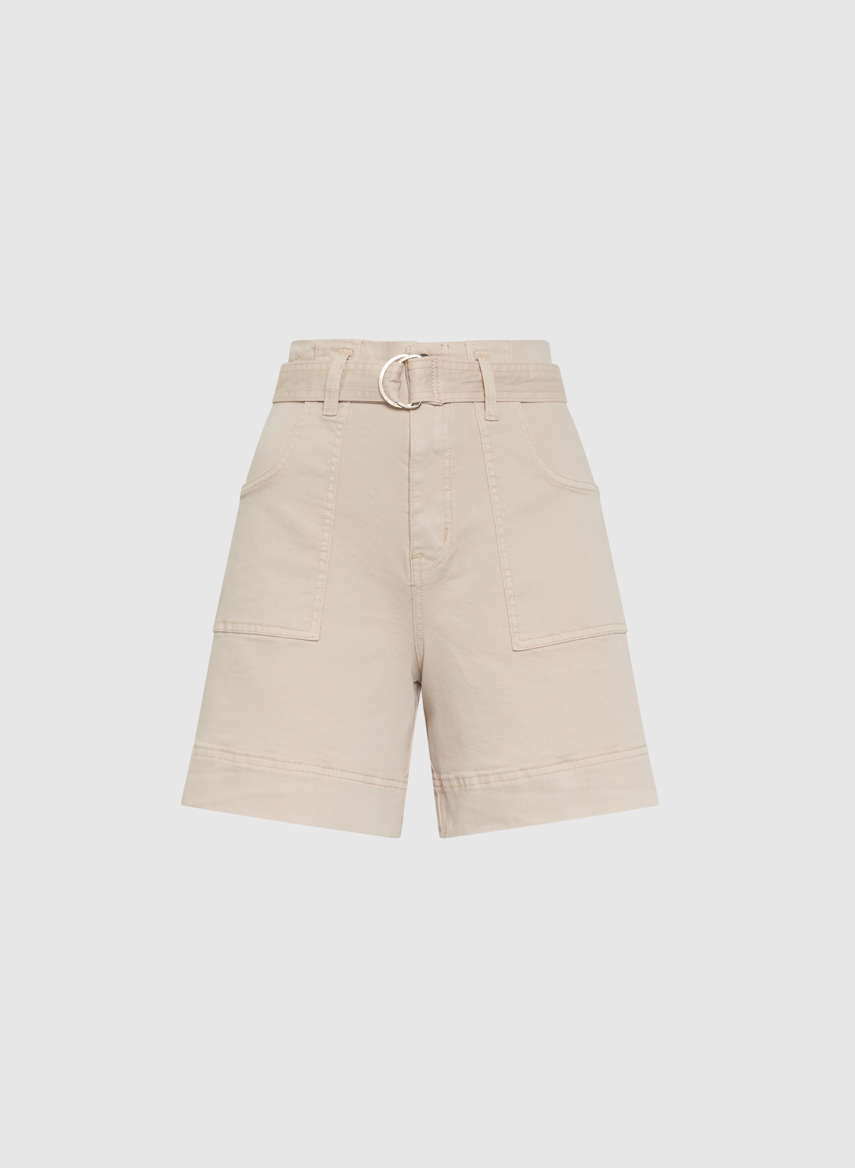 Belted Denim Shorts - Image 5