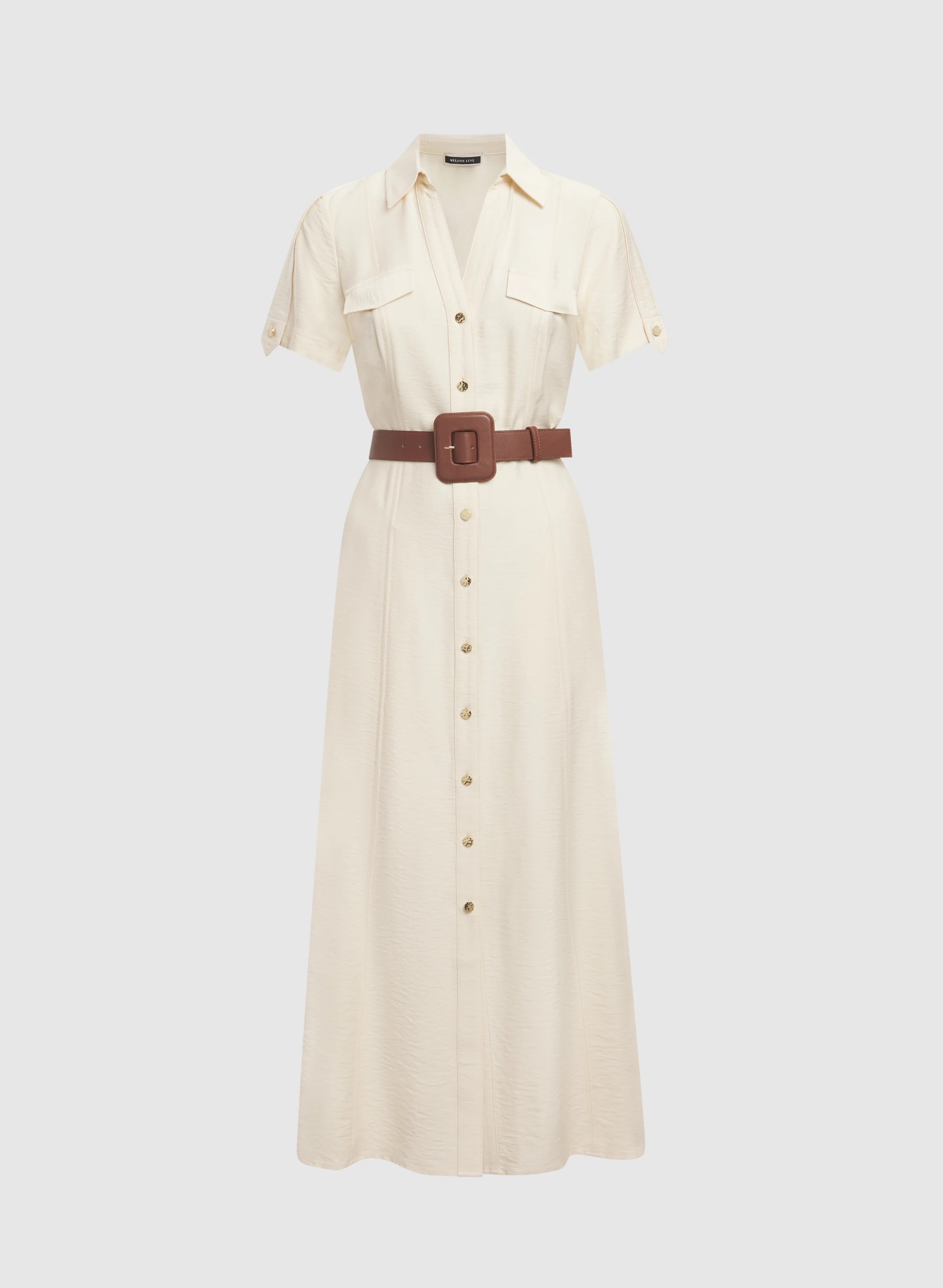 Belted Shirt Dress - Image 6
