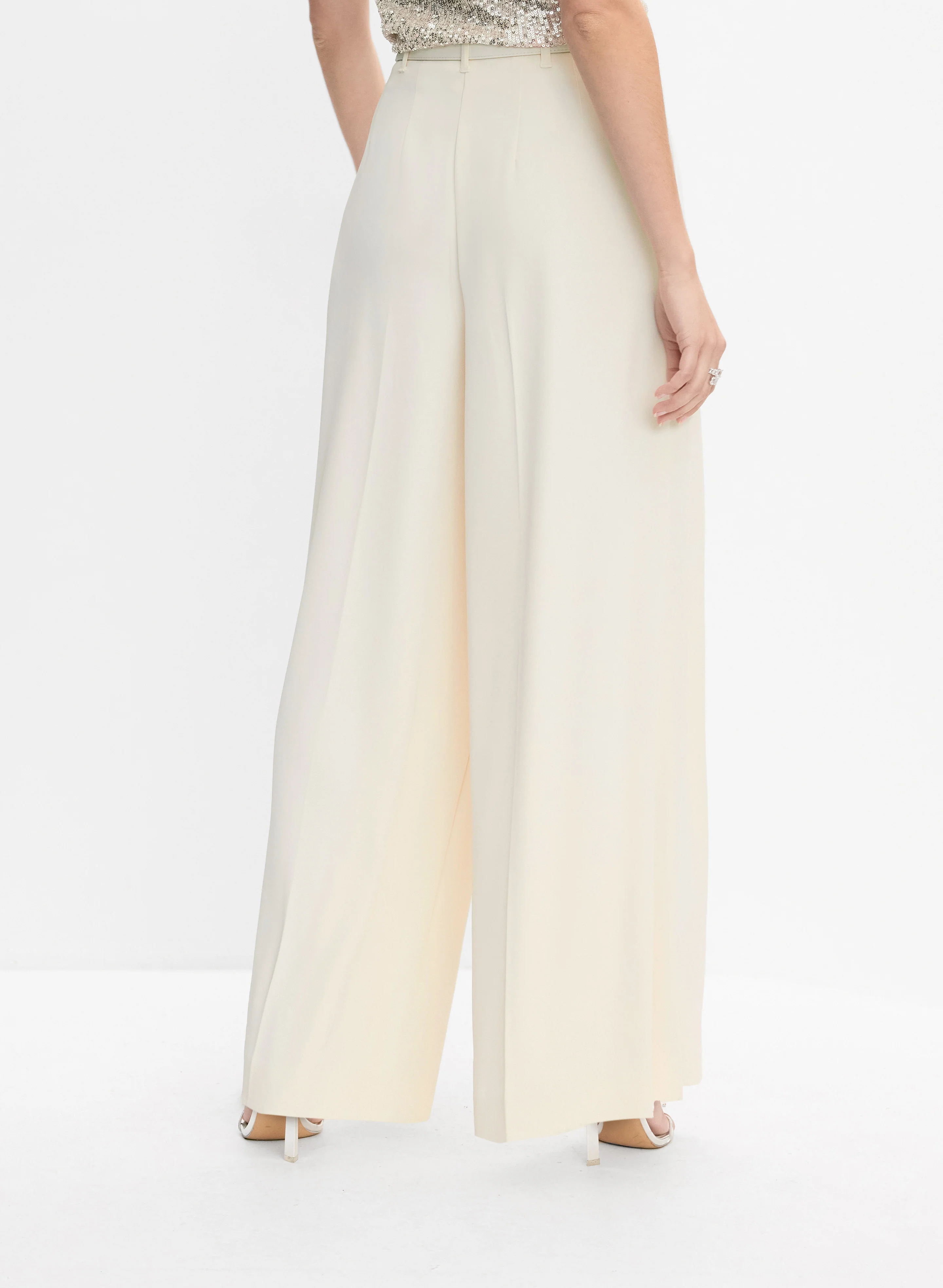 Belted Wide-Leg Pants - Image 2