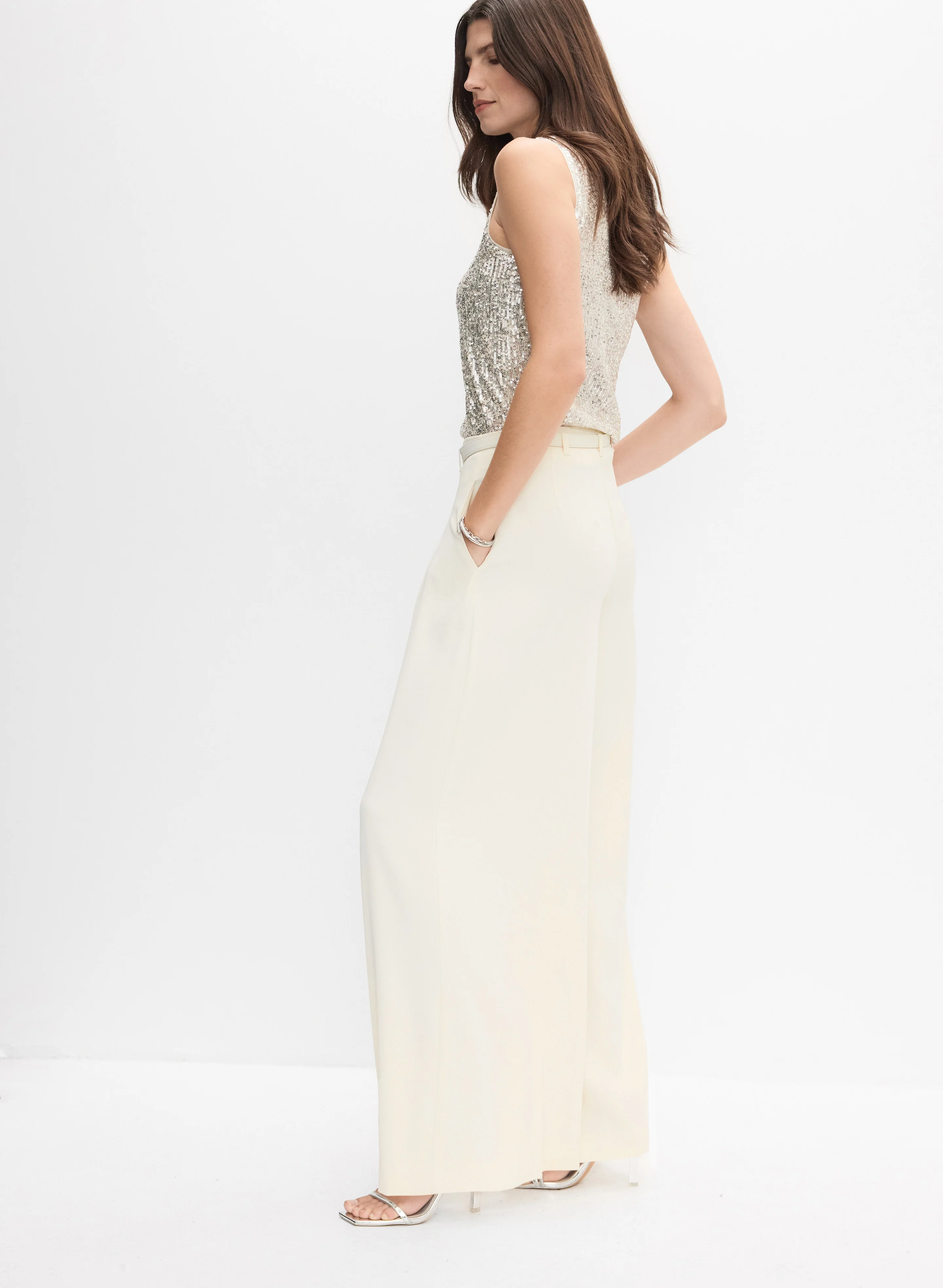 Belted Wide-Leg Pants - Image 5