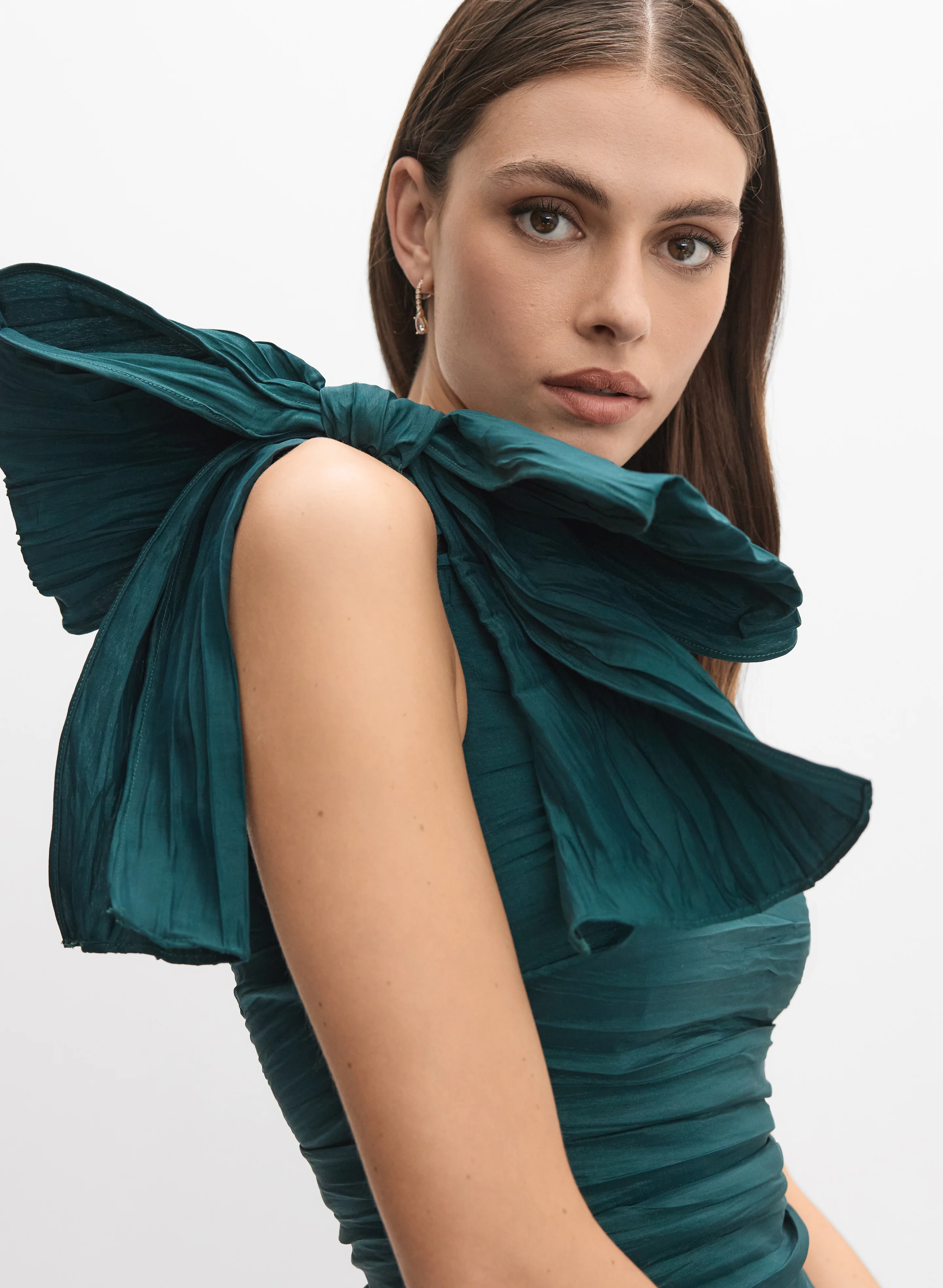 Alex Evenings - Bow Detail Taffeta Dress - Image 3