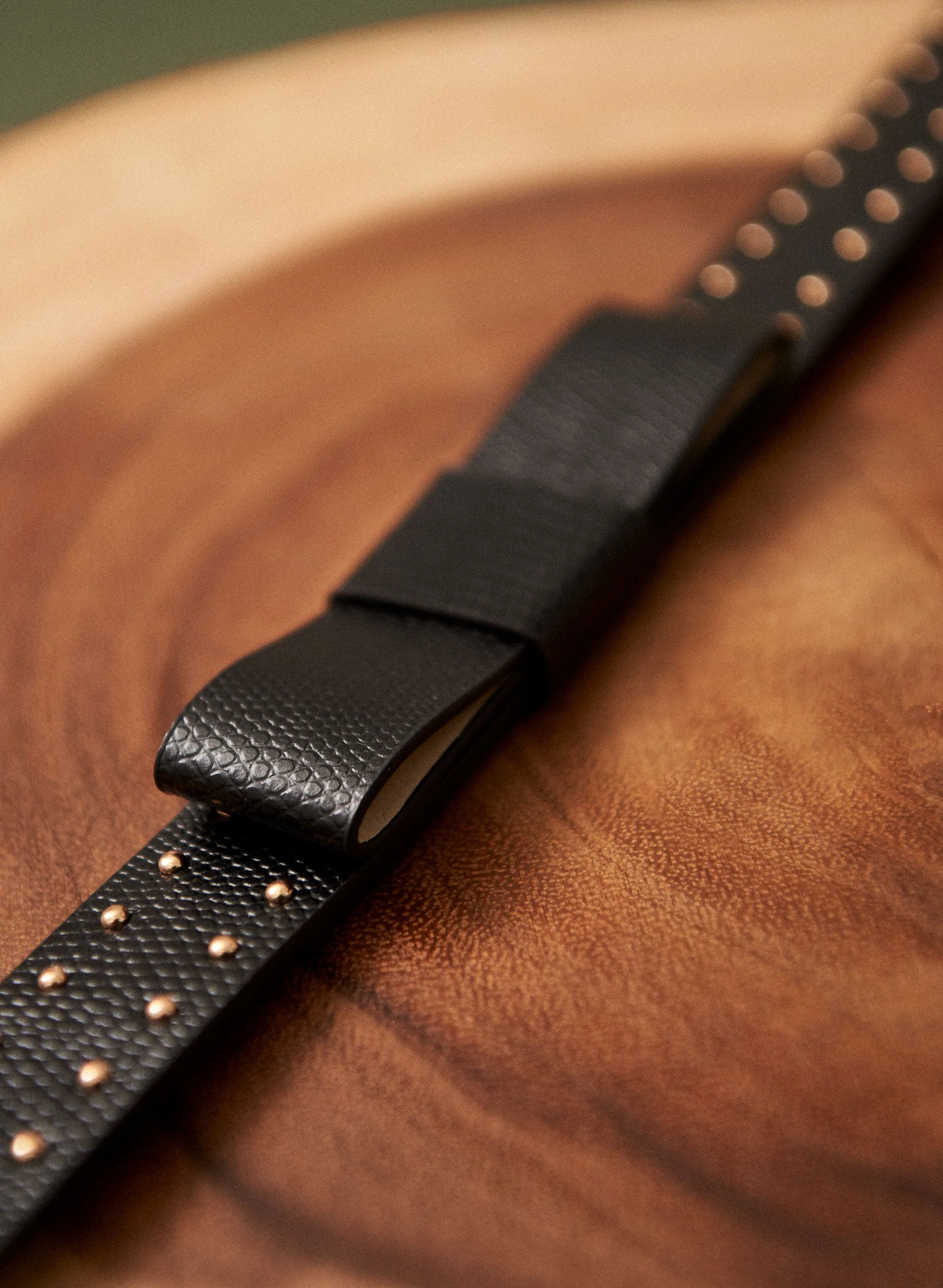 Bow & Stud Detail Elastic Belt - Image 2