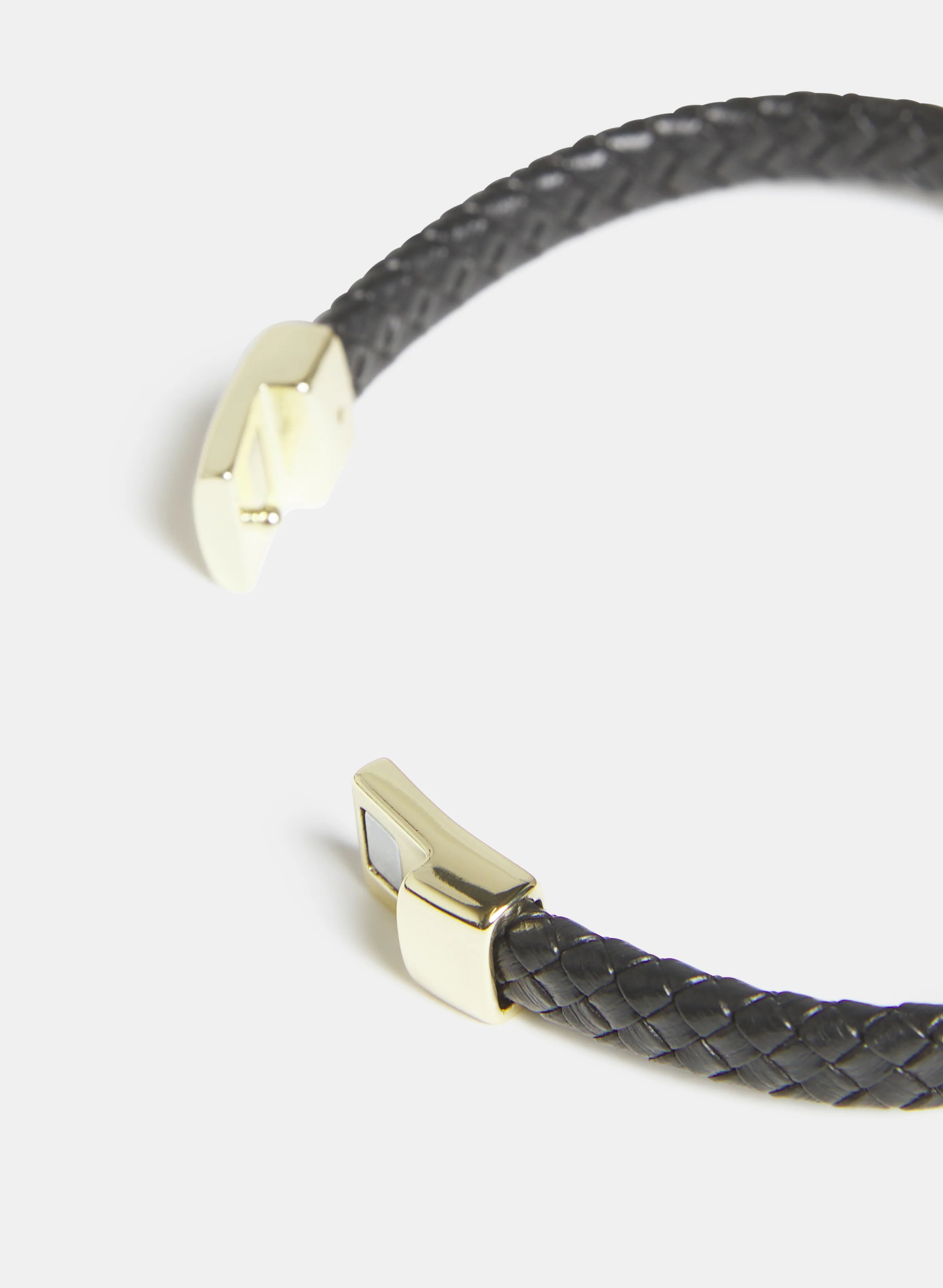 Braided Vegan Leather Bracelet - Image 2
