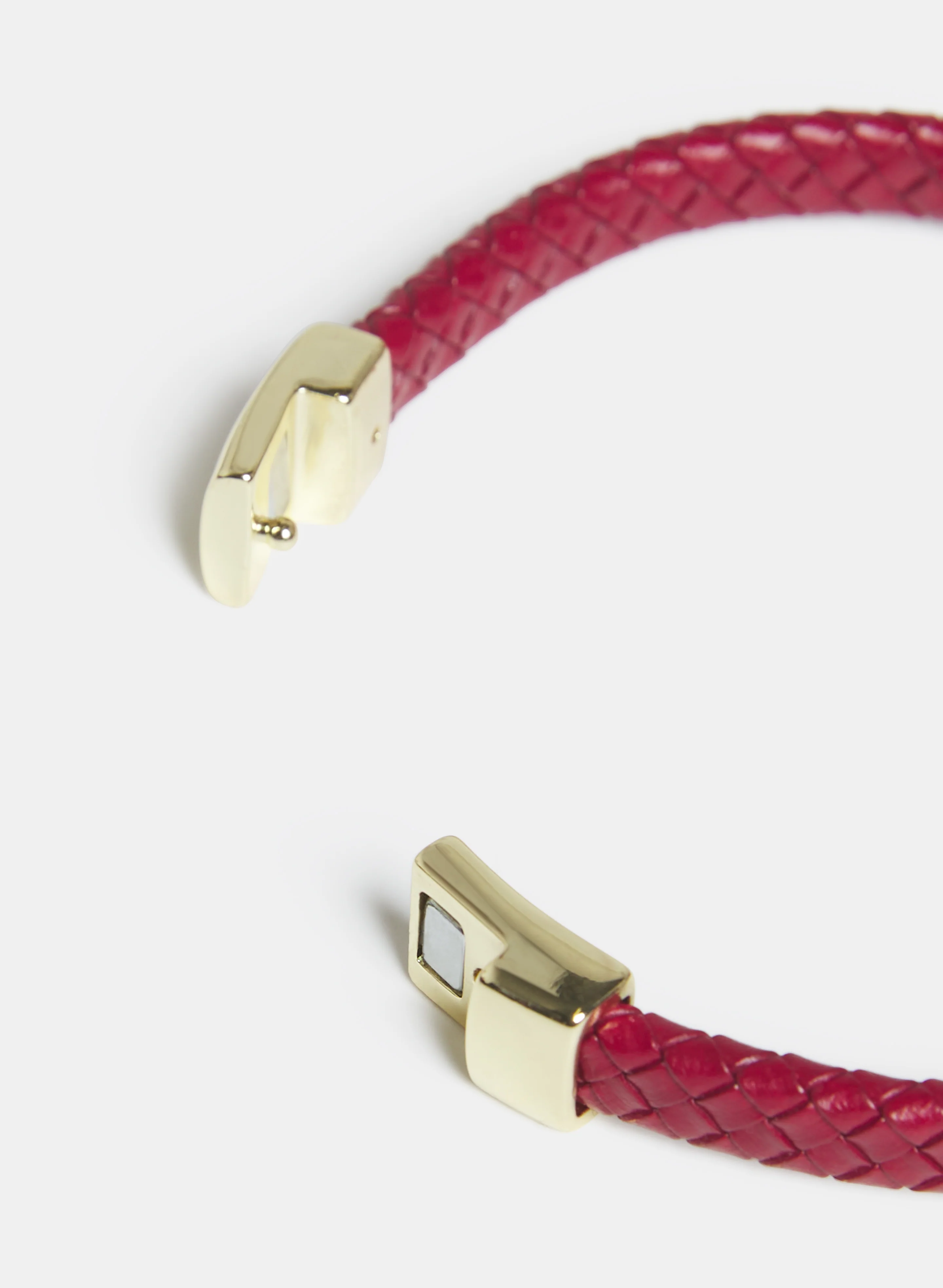 Braided Vegan Leather Bracelet - Image 2