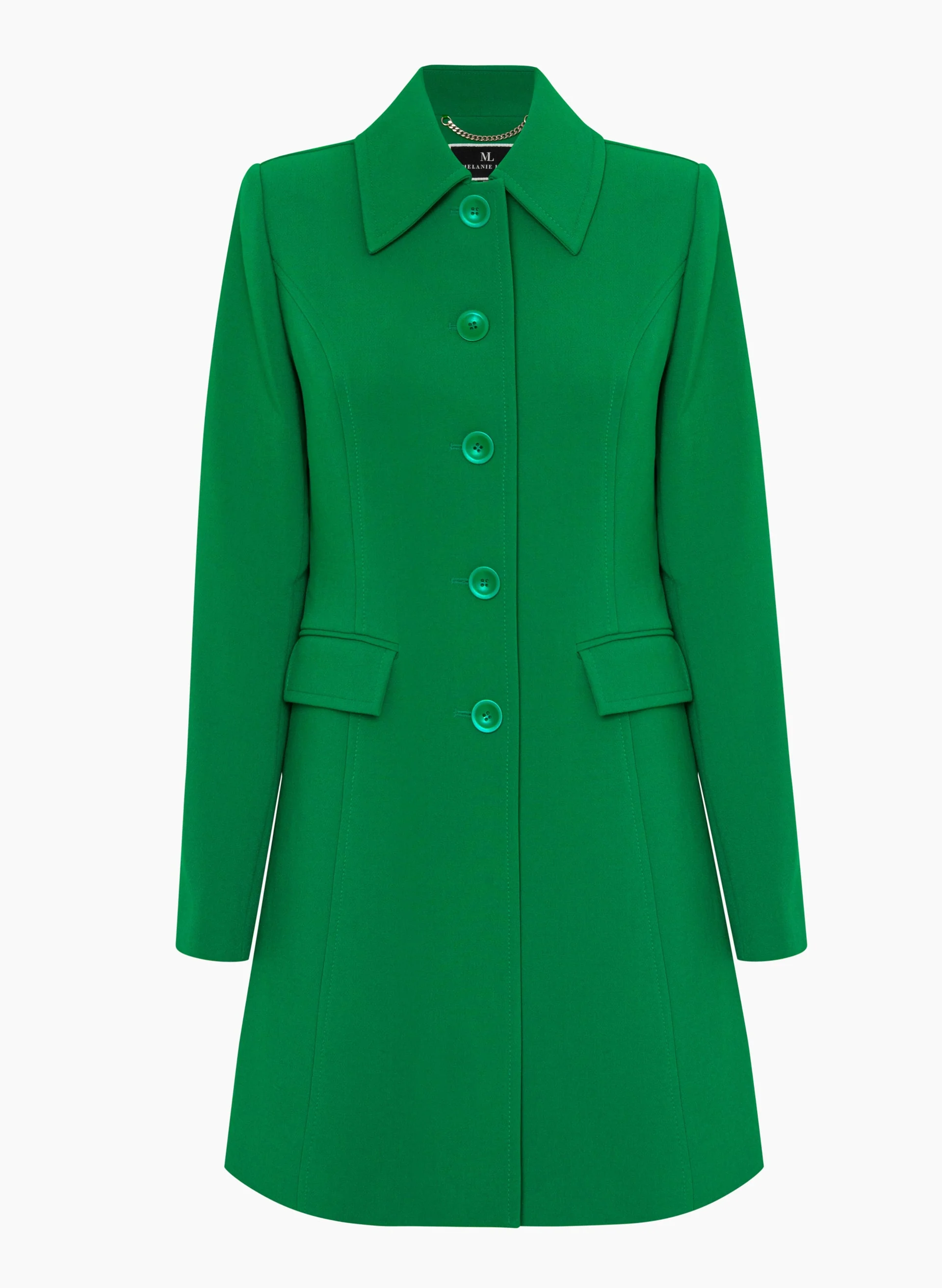 Button Detail Trench Coat - Image 7