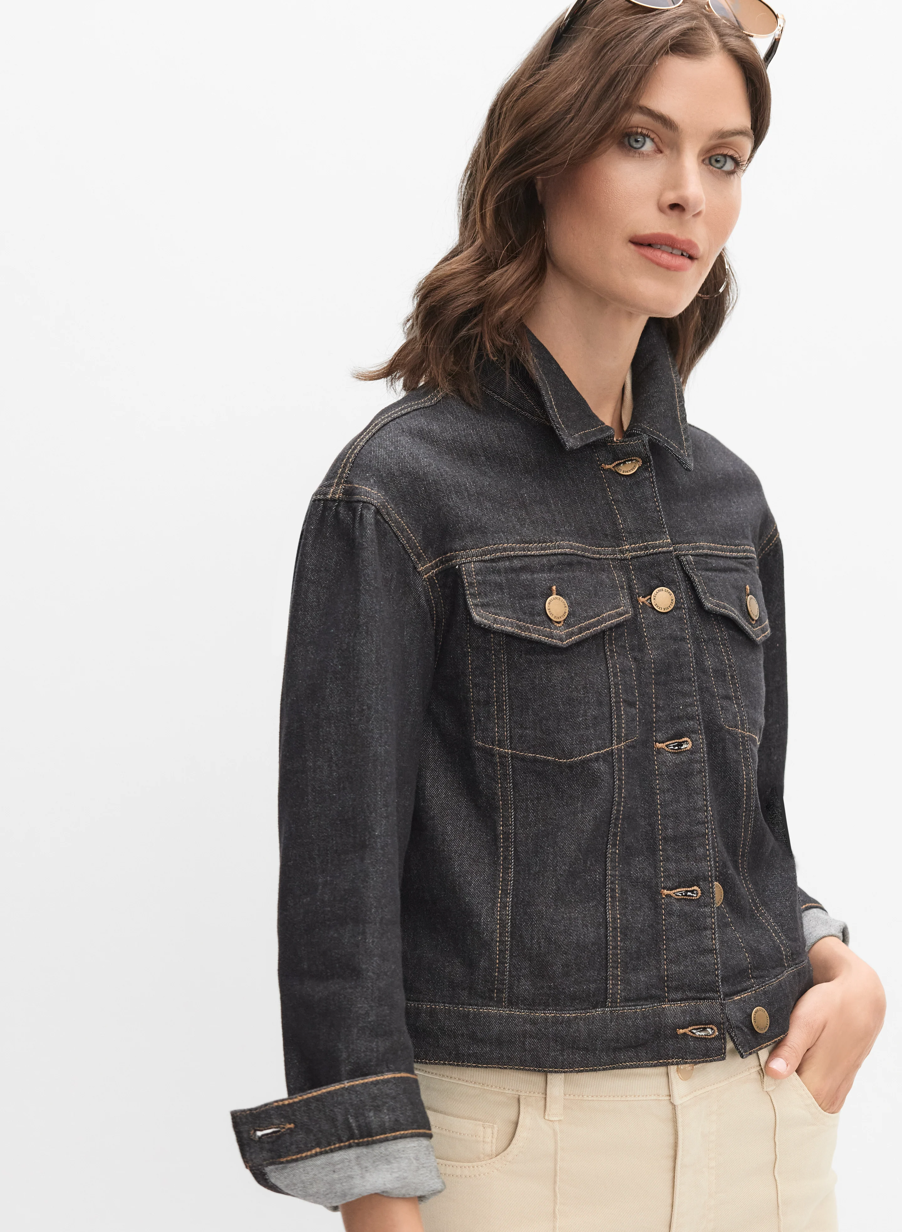 Button-Down Denim Jacket - Image 5