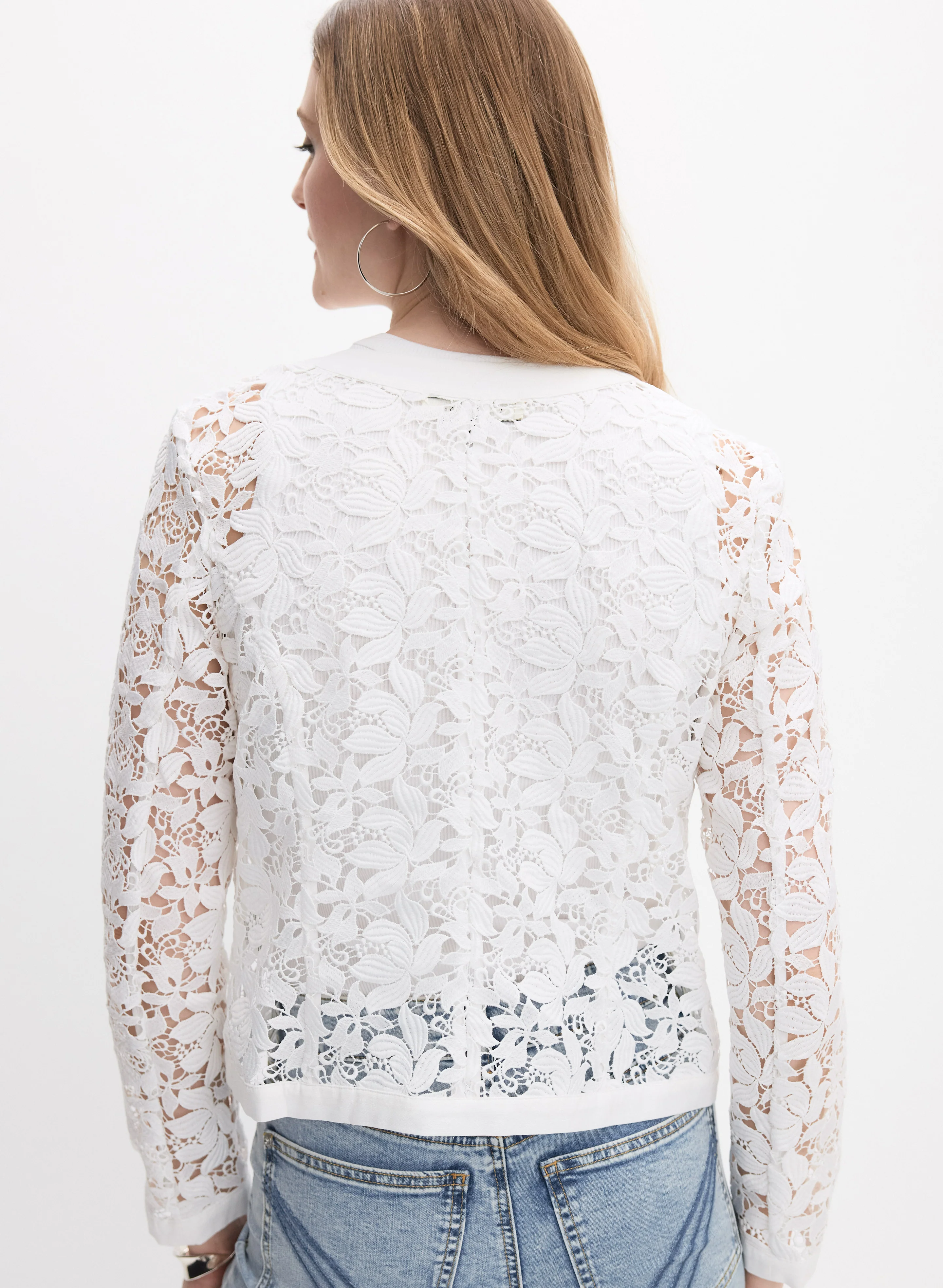 Button-Down Lace Jacket - Image 3