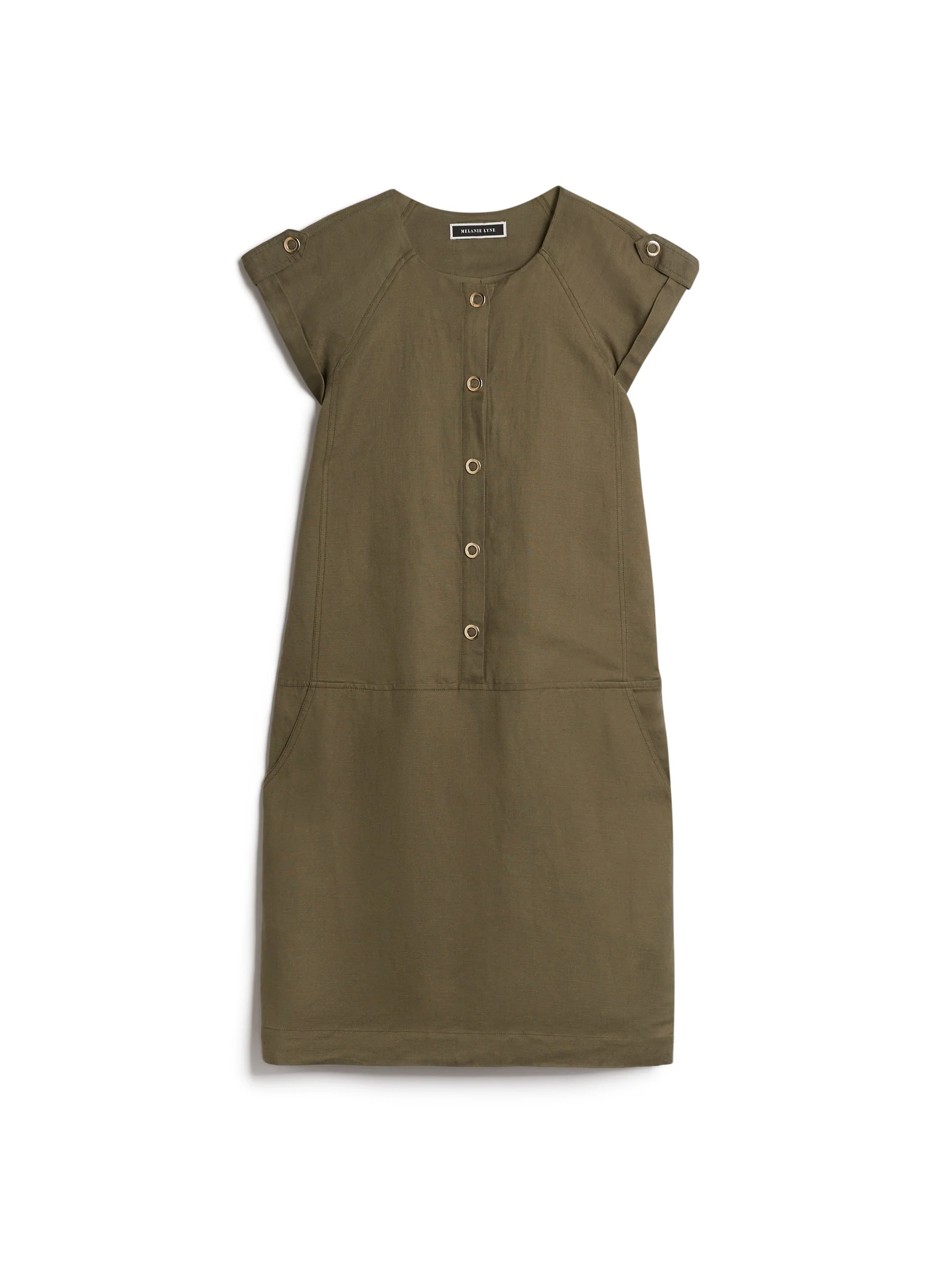 Button Front Linen Dress - Image 6