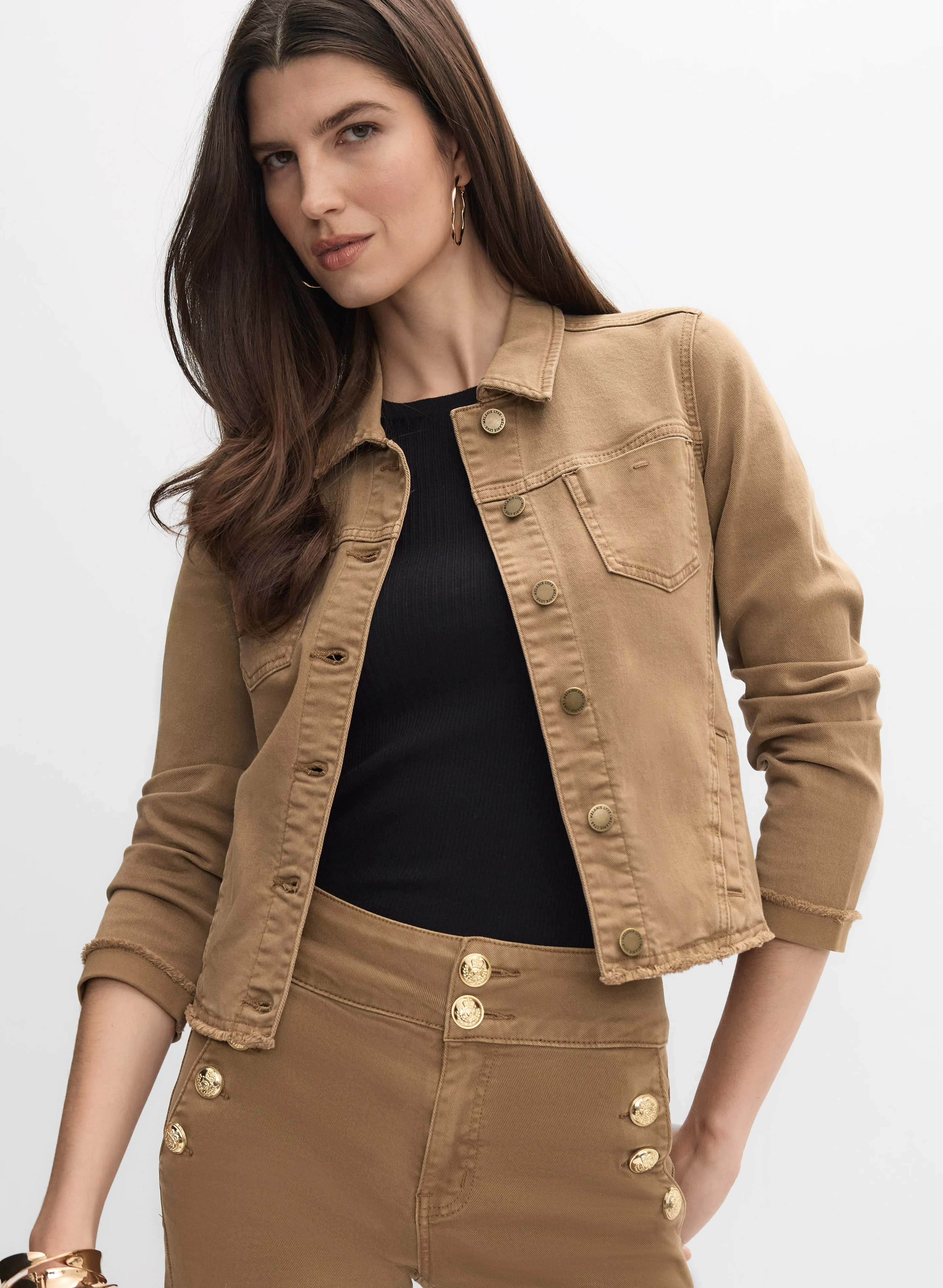 Buttoned Denim Jacket