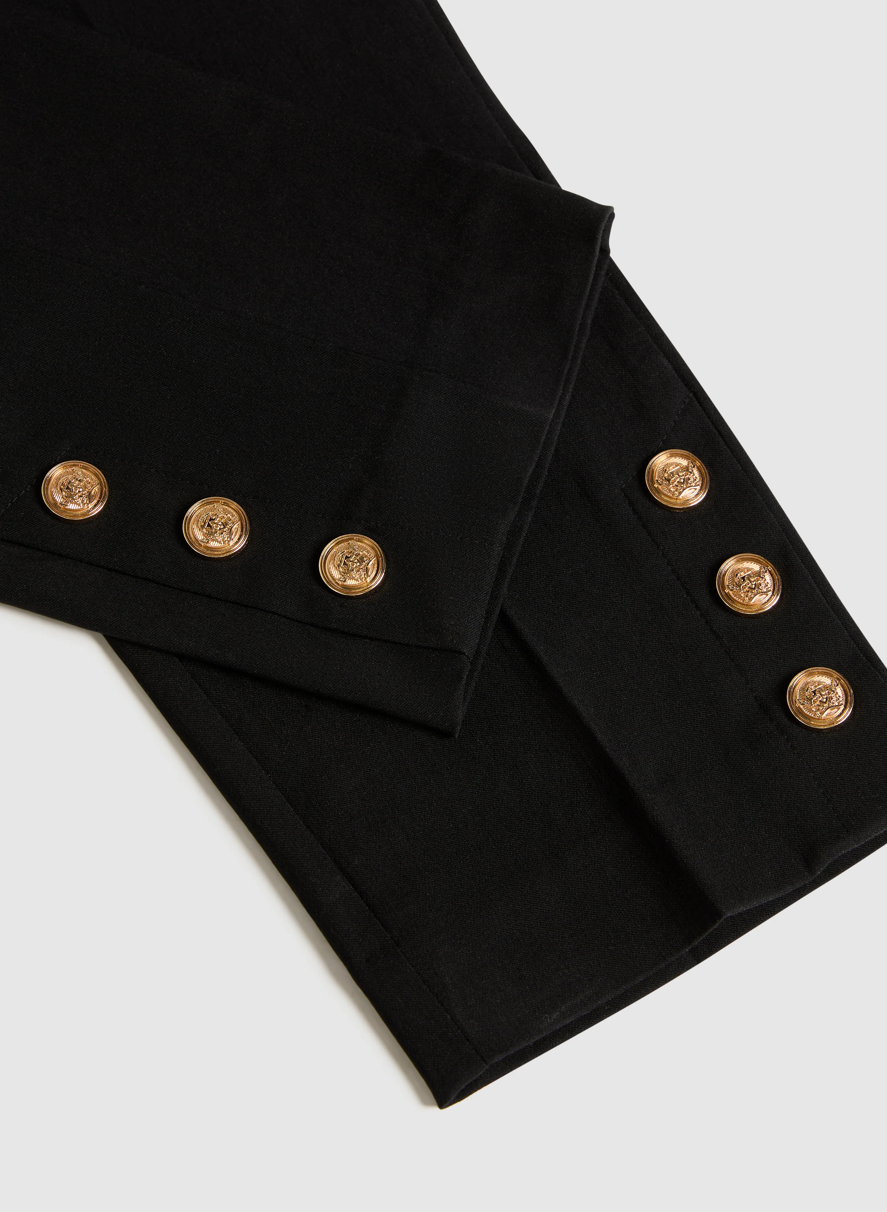 Buttoned Hem Capris - Image 7