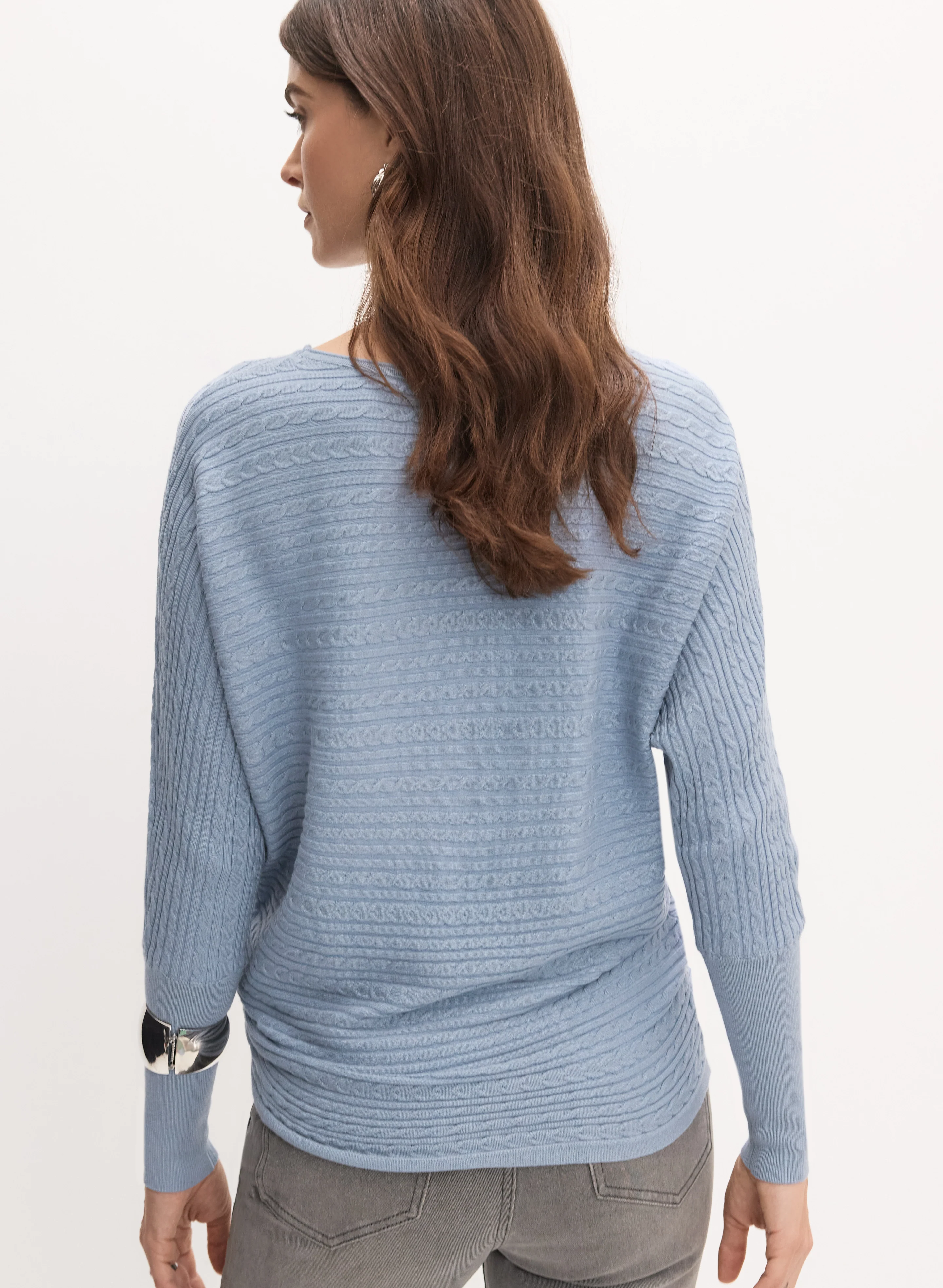 Cable Knit Dolman Sweater - Image 5