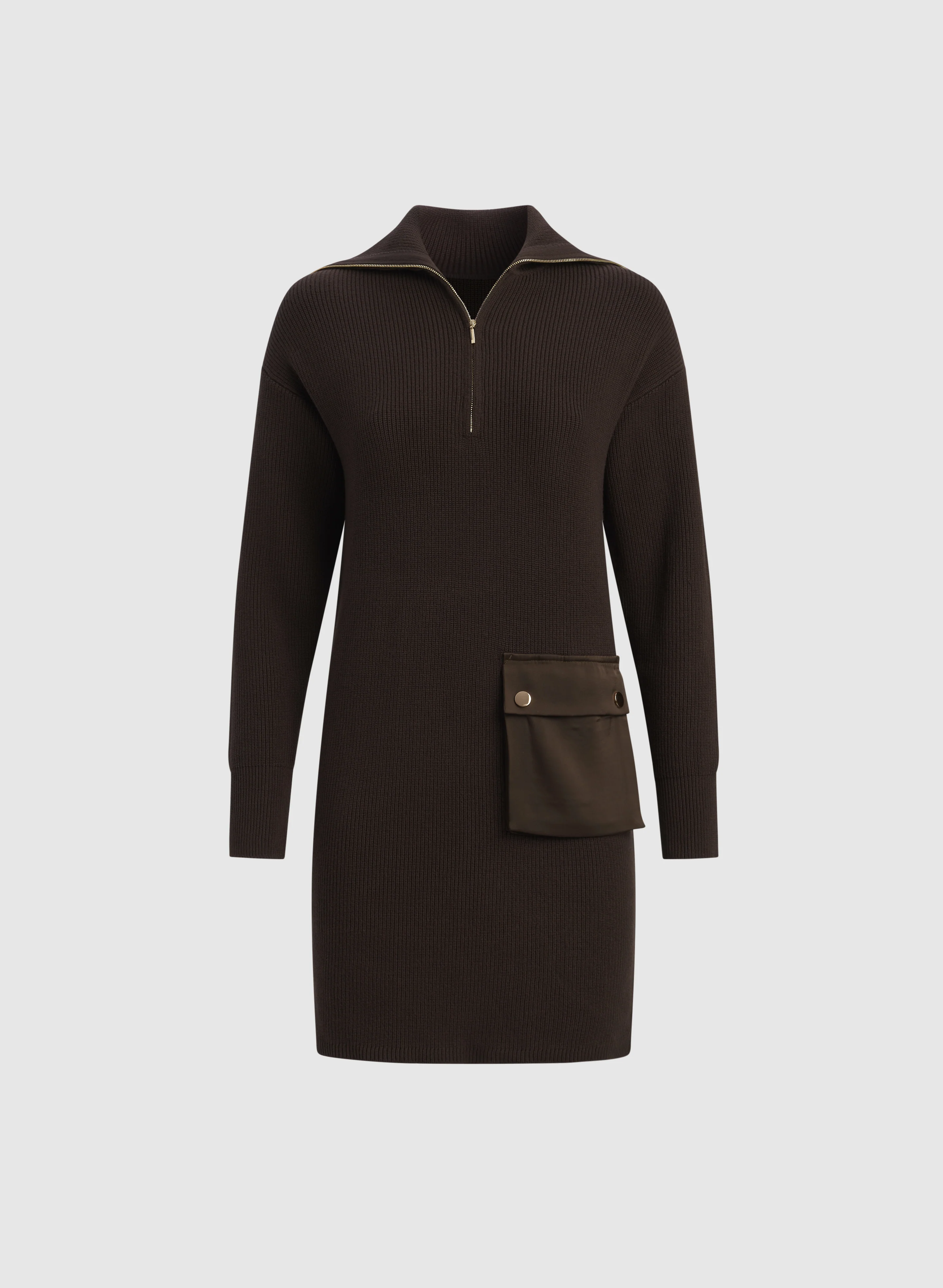 Cargo Pocket Sweater Dress - Image 5