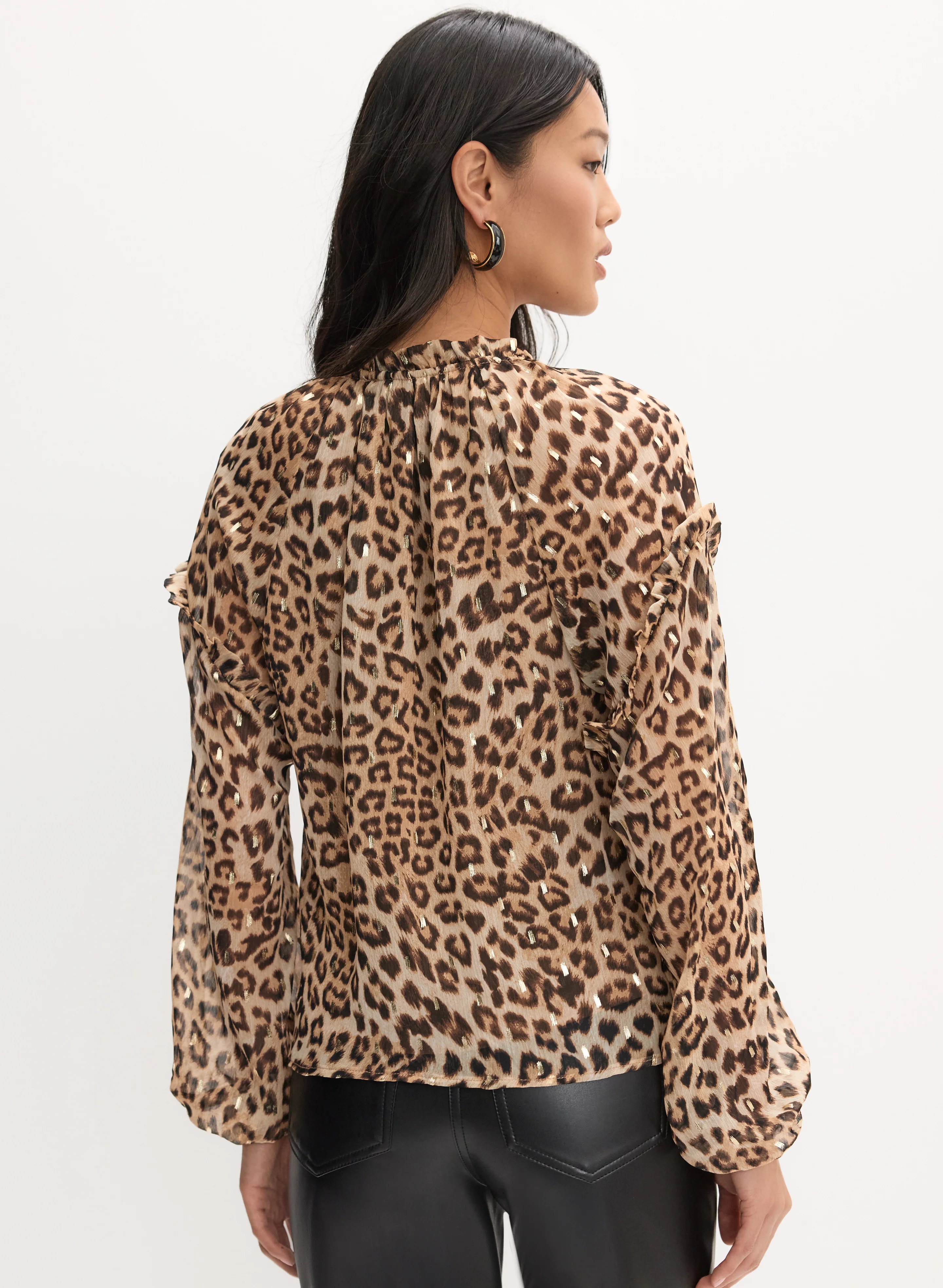Cheetah Print Blouse - Image 4