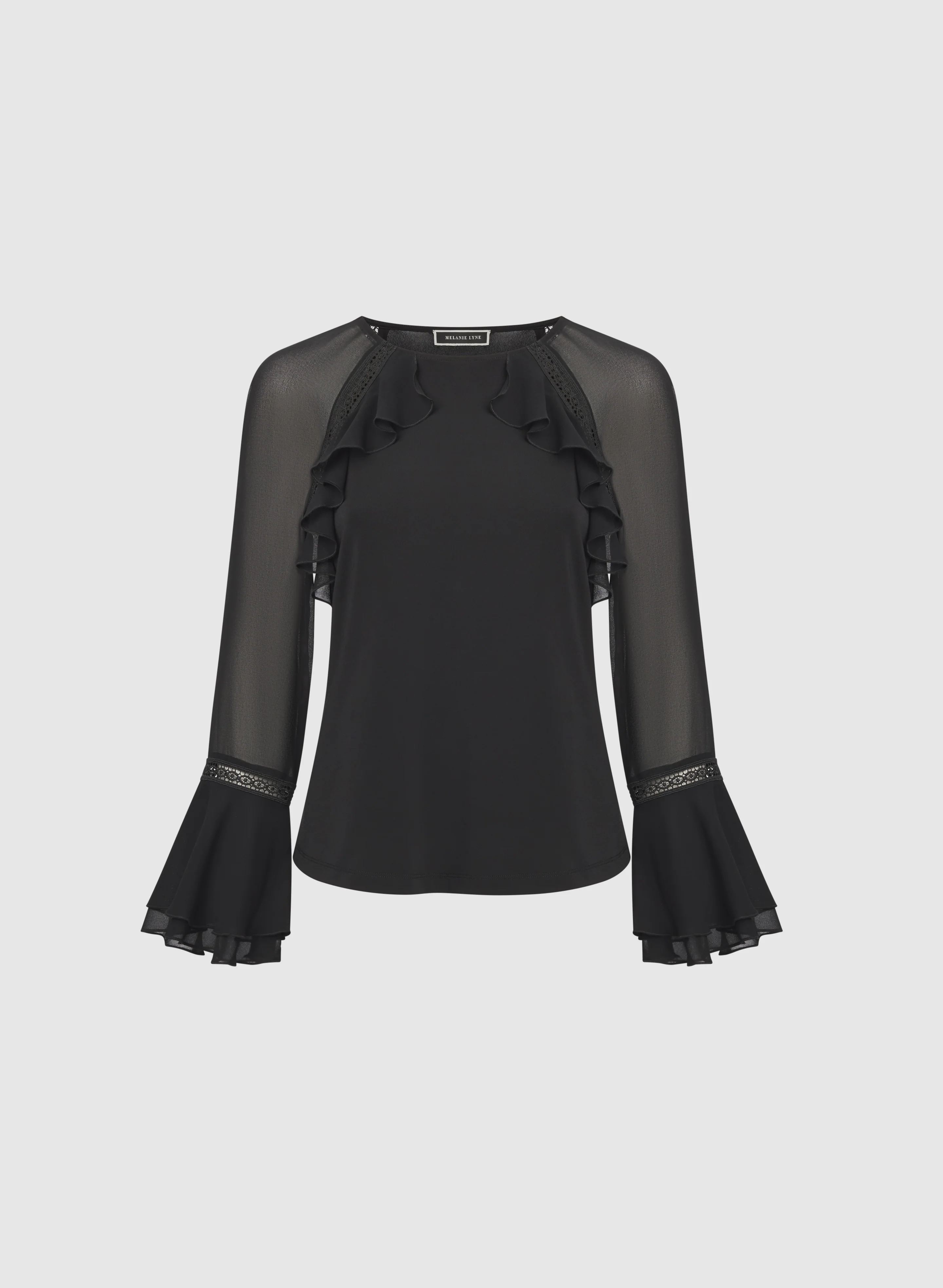 Chiffon Bell Sleeve Top - Image 6
