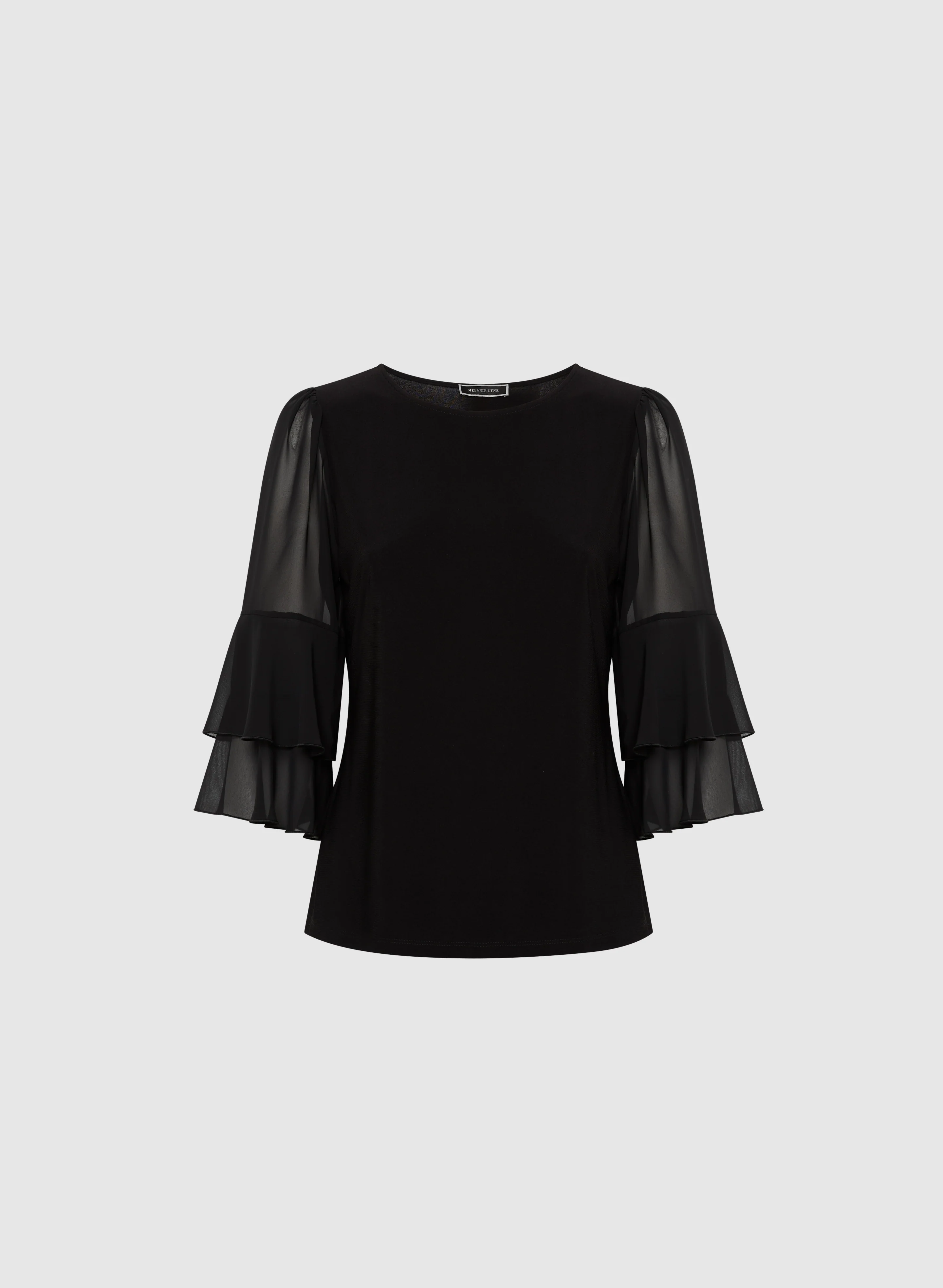 Chiffon Ruffle Sleeve Top - Image 6